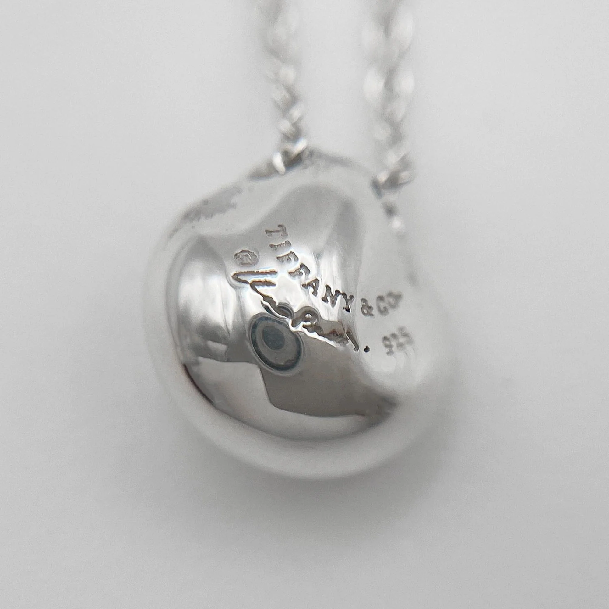 Elsa Peretti Pendant Necklace Sterling Silver 10mm - Image 7