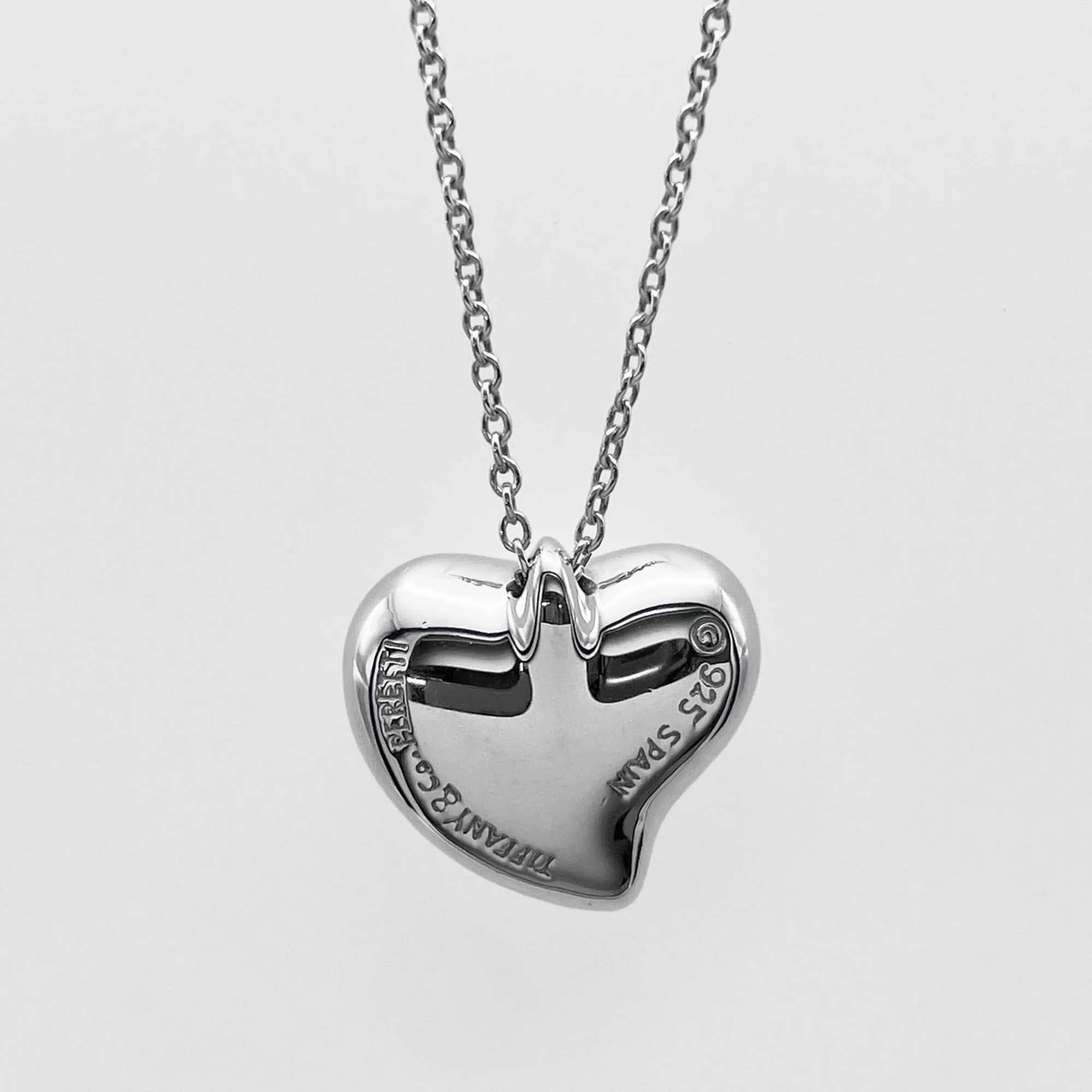 Elsa Peretti Pendant Necklace Sterling Silver 12mm - Image 3