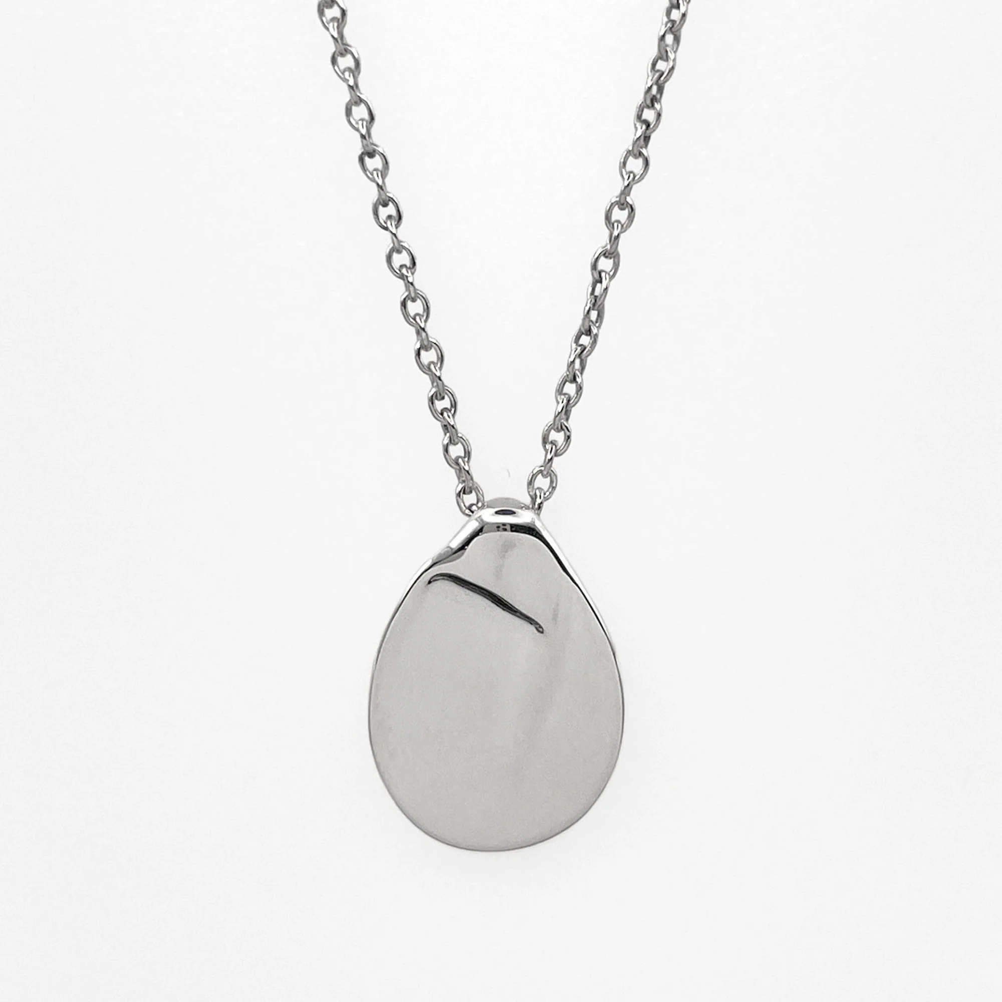 Elsa Peretti Pendant Necklace Sterling Silver 13mm - Image 2