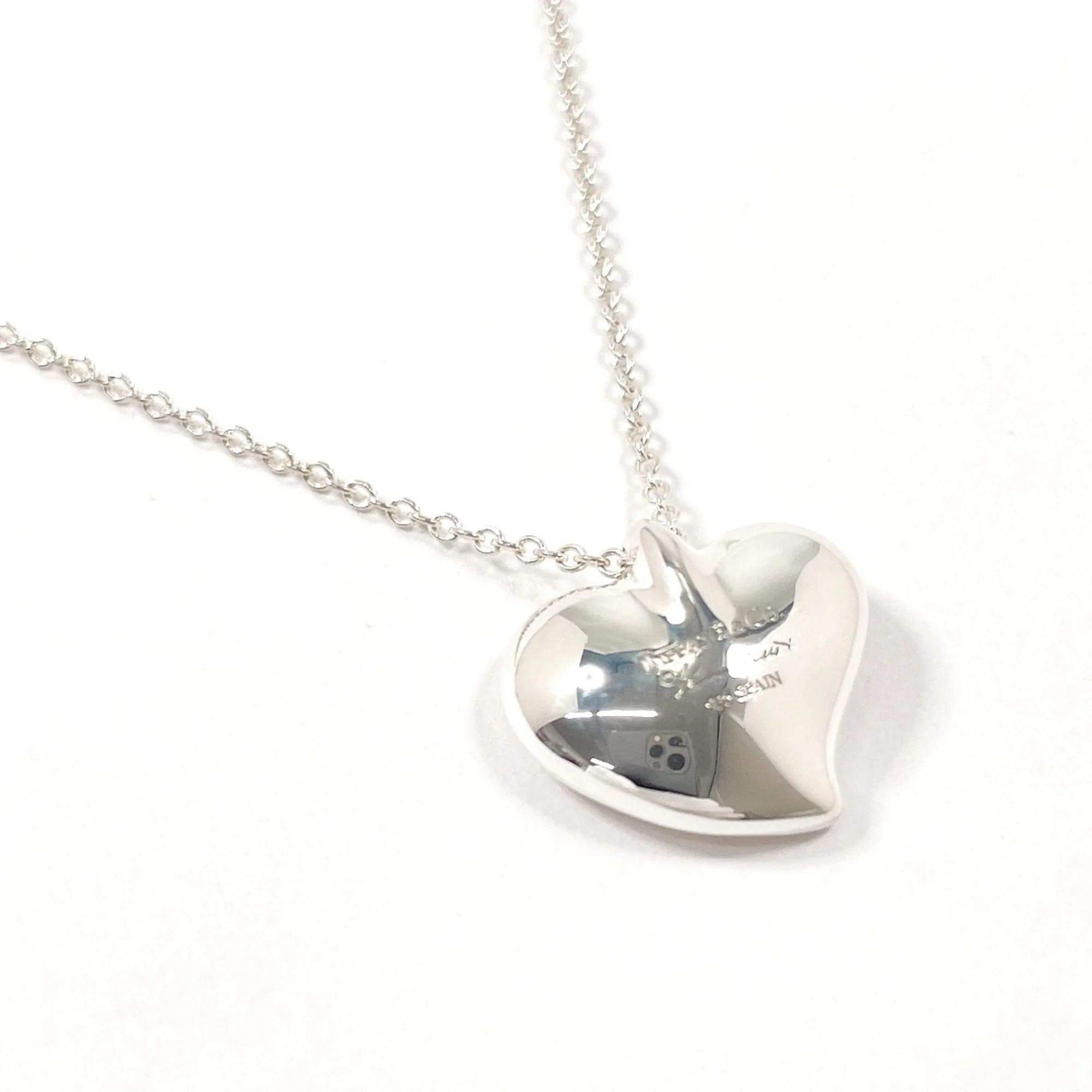 Elsa Peretti Pendant Necklace Sterling Silver 13mm - Image 2