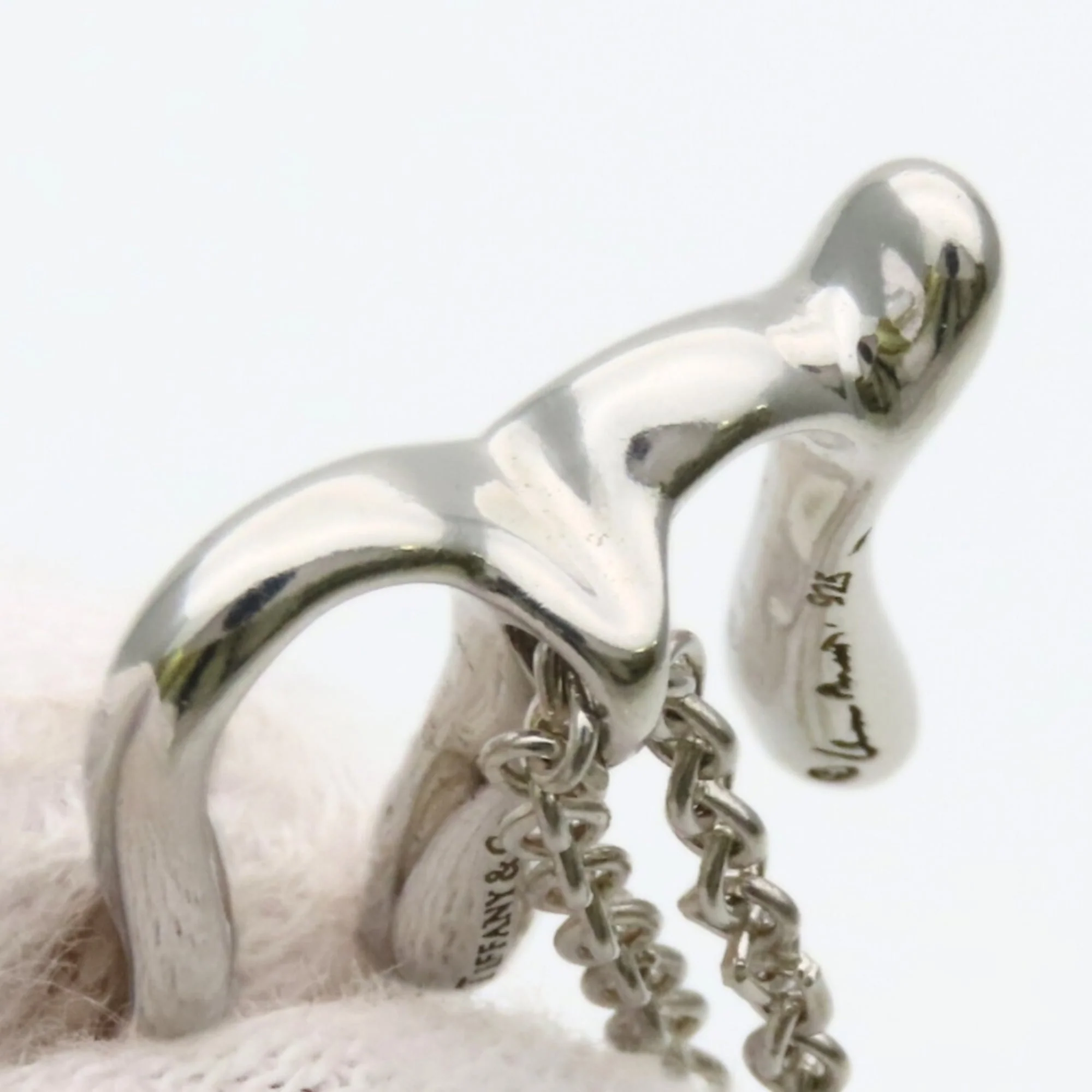 Elsa Peretti Pendant Necklace Sterling Silver 14.9mm - Image 6