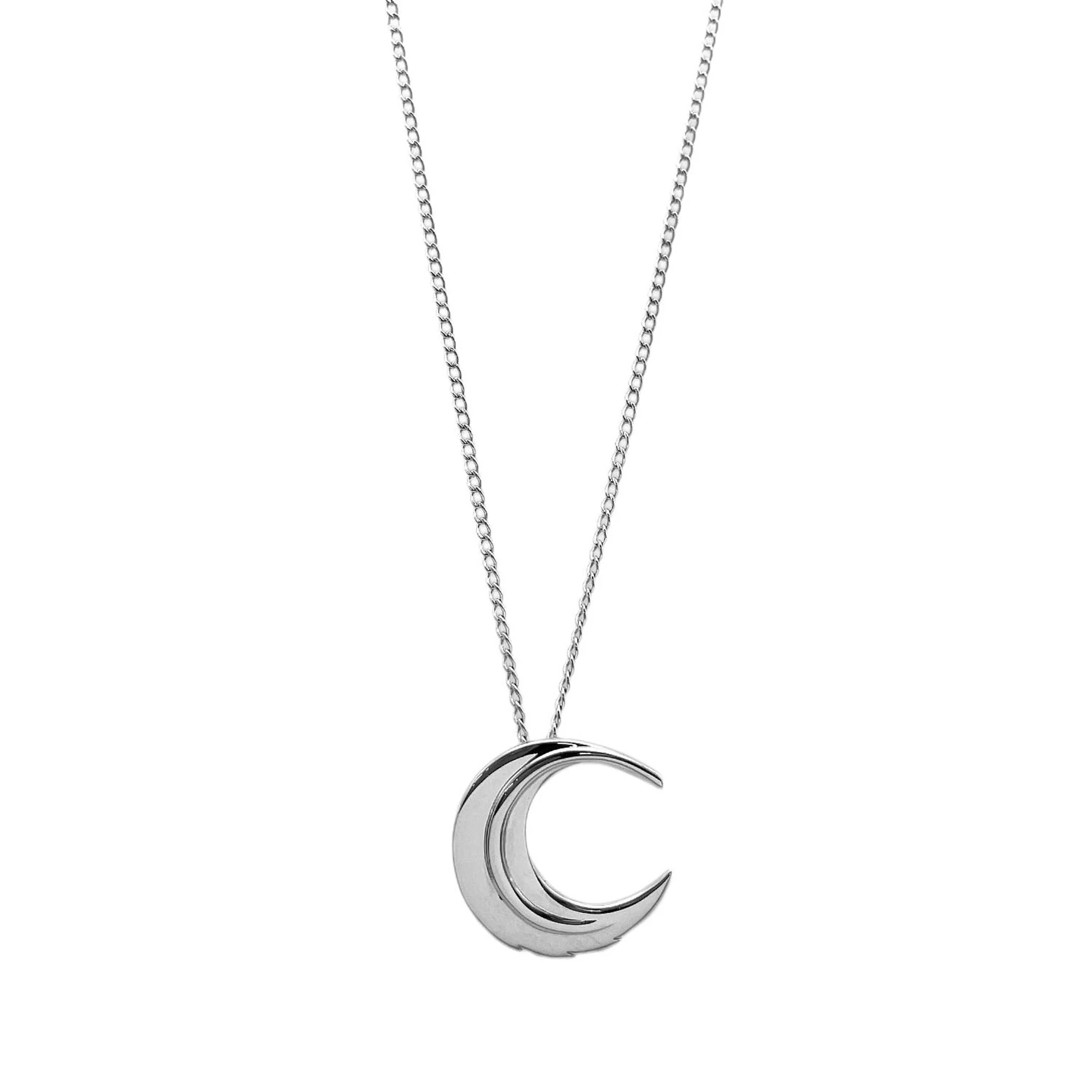 Feather Moon Angela Cummings Pendant Necklace Sterling Silver