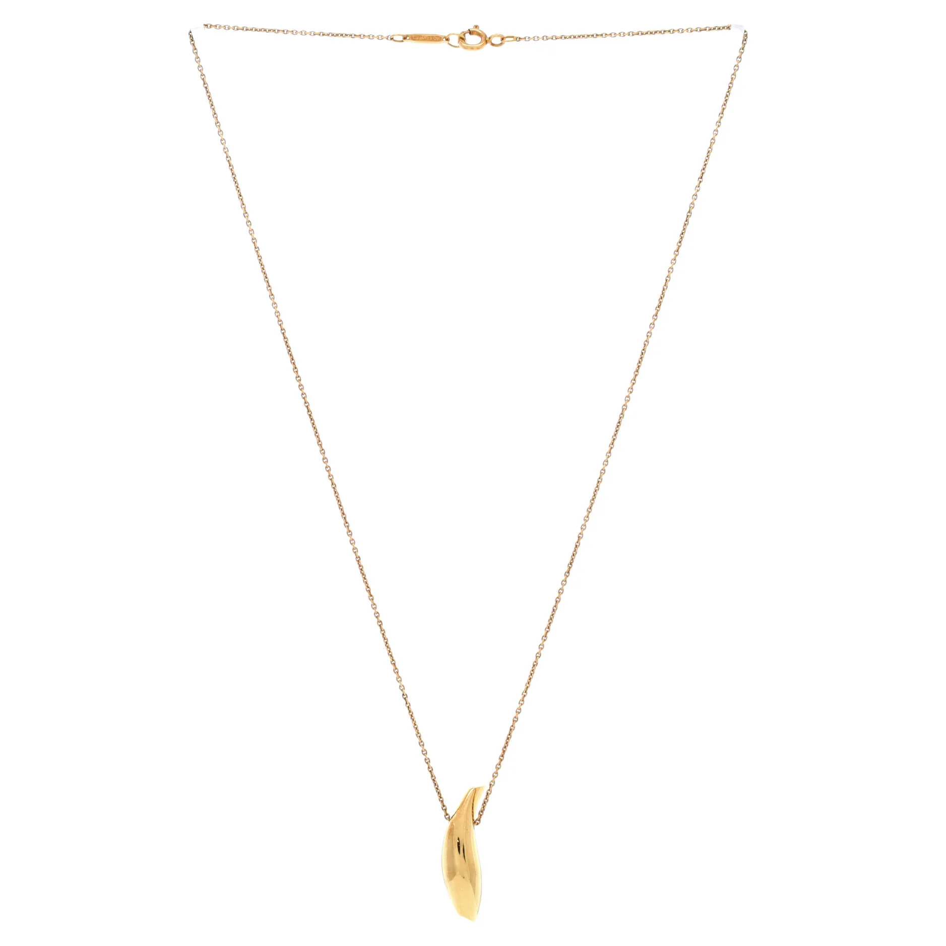 Frank Gehry Fish Necklace 18K Yellow Gold - Image 2
