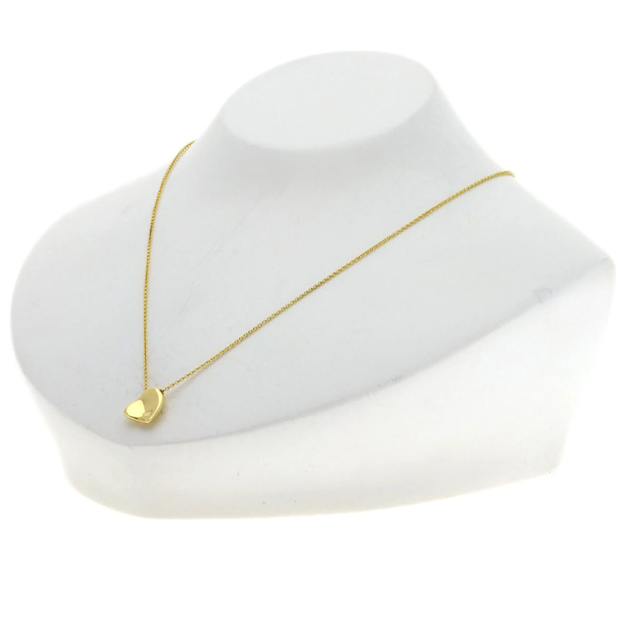 Full Heart Pendant Necklace 18K Yellow Gold - Image 4