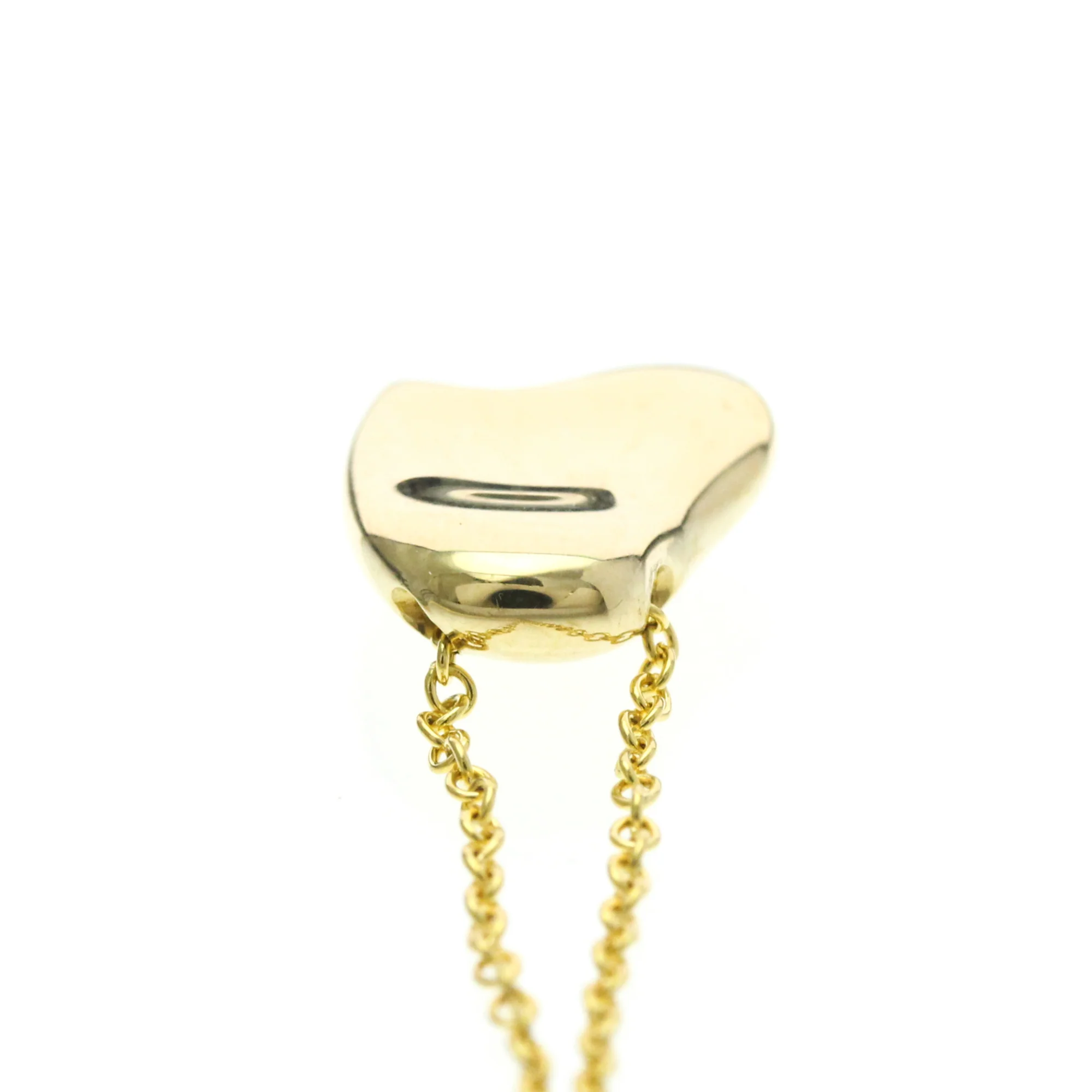 Full Heart Pendant Necklace 18K Yellow Gold - Image 6