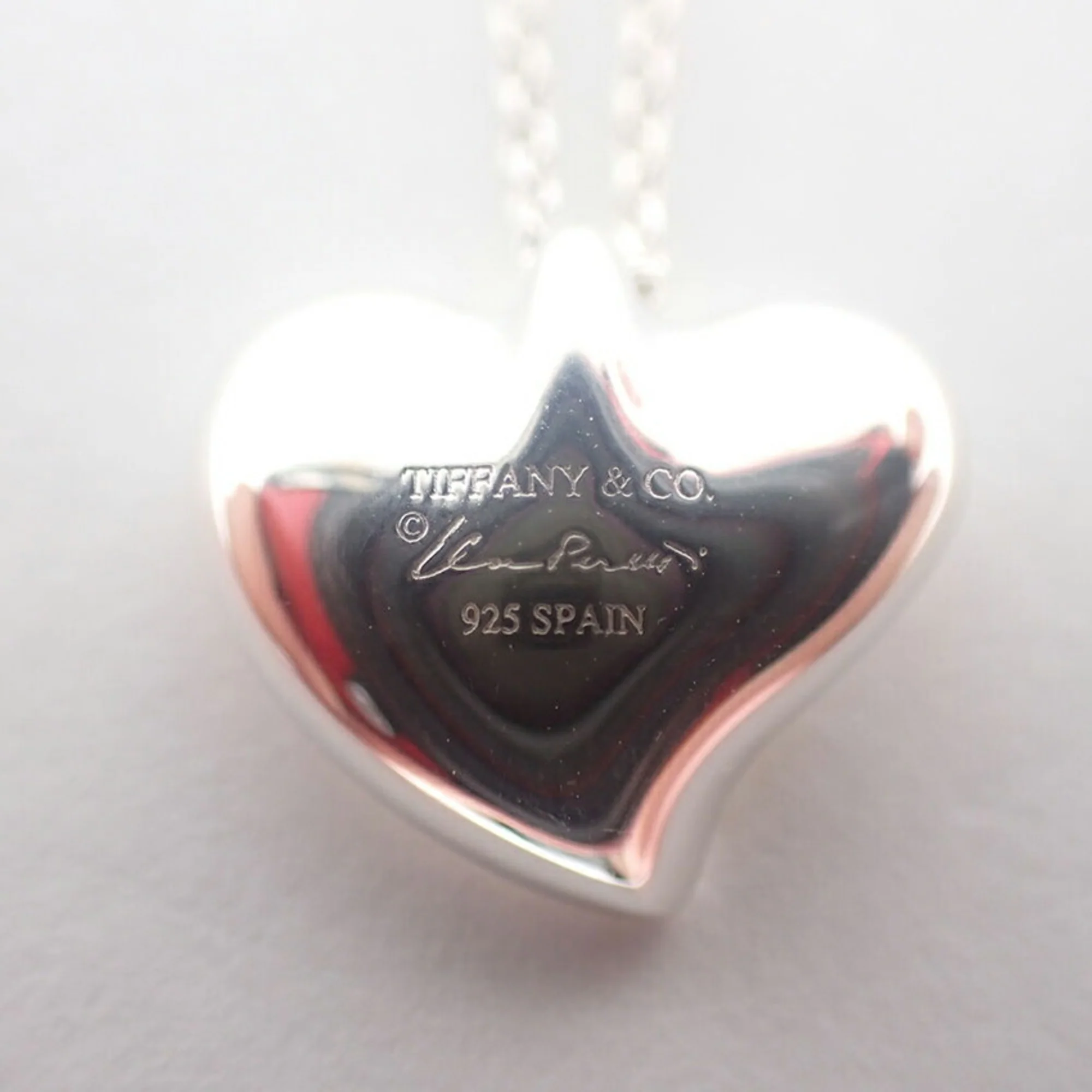 Full Heart Pendant Necklace Sterling Silver - Image 6