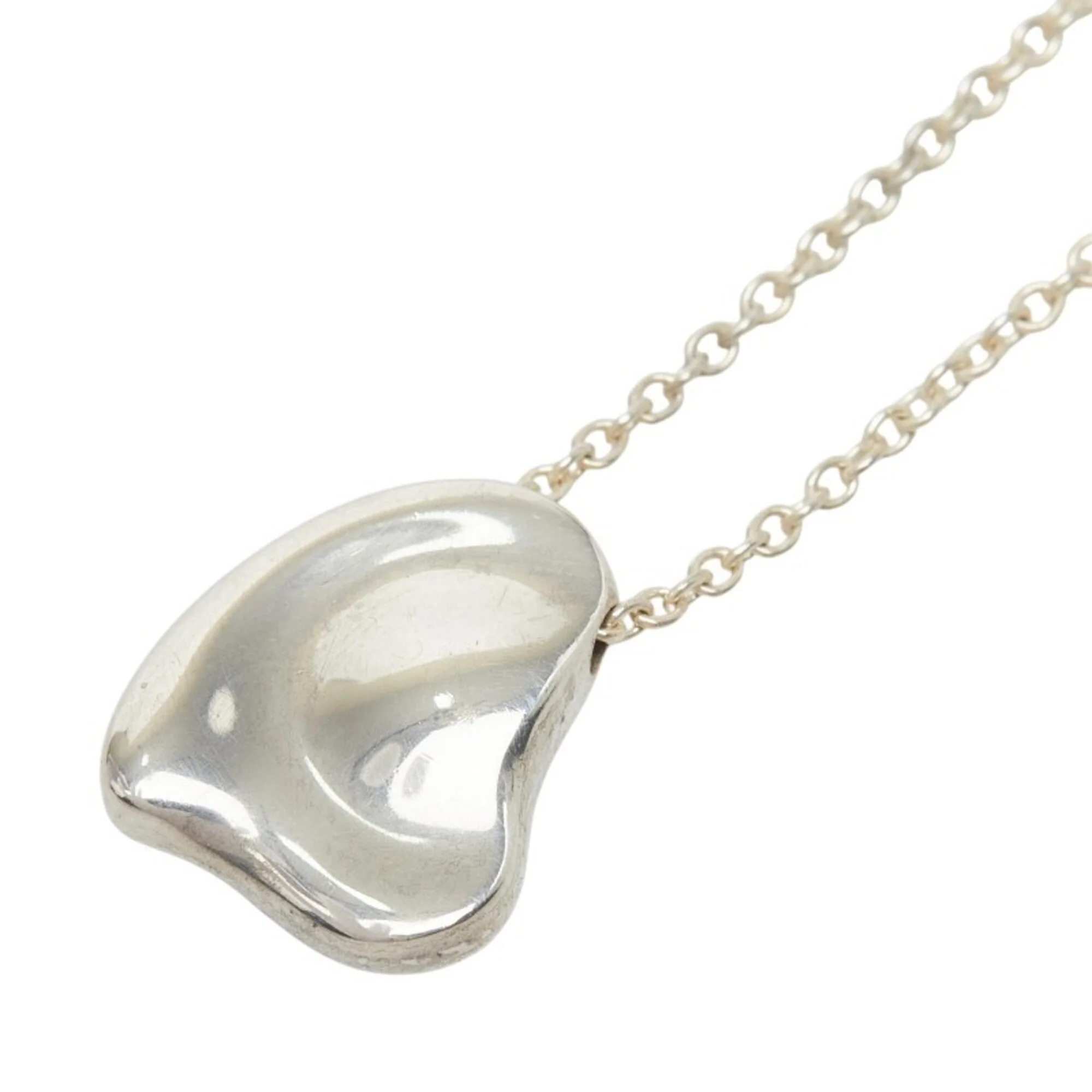 Full Heart Pendant Necklace Sterling Silver - Image 3