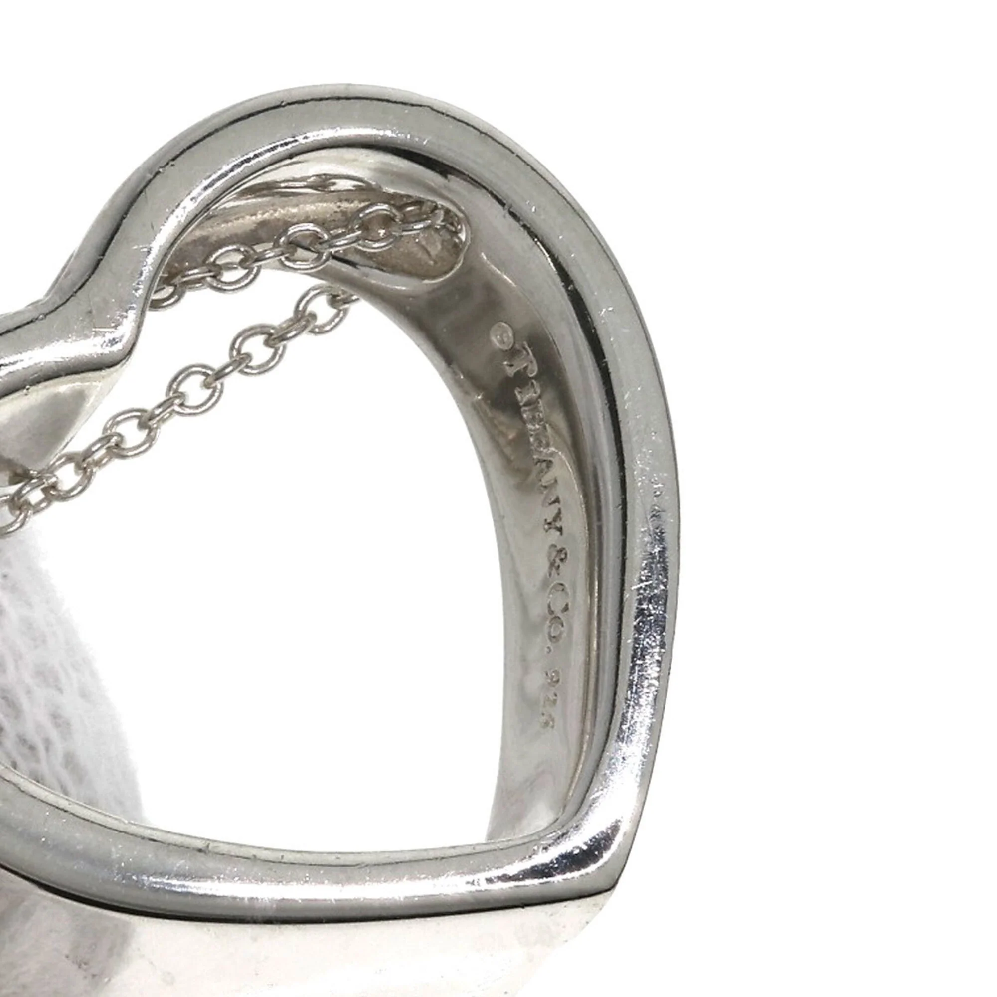 Geometric Heart Pendant Necklace Sterling Silver - Image 6