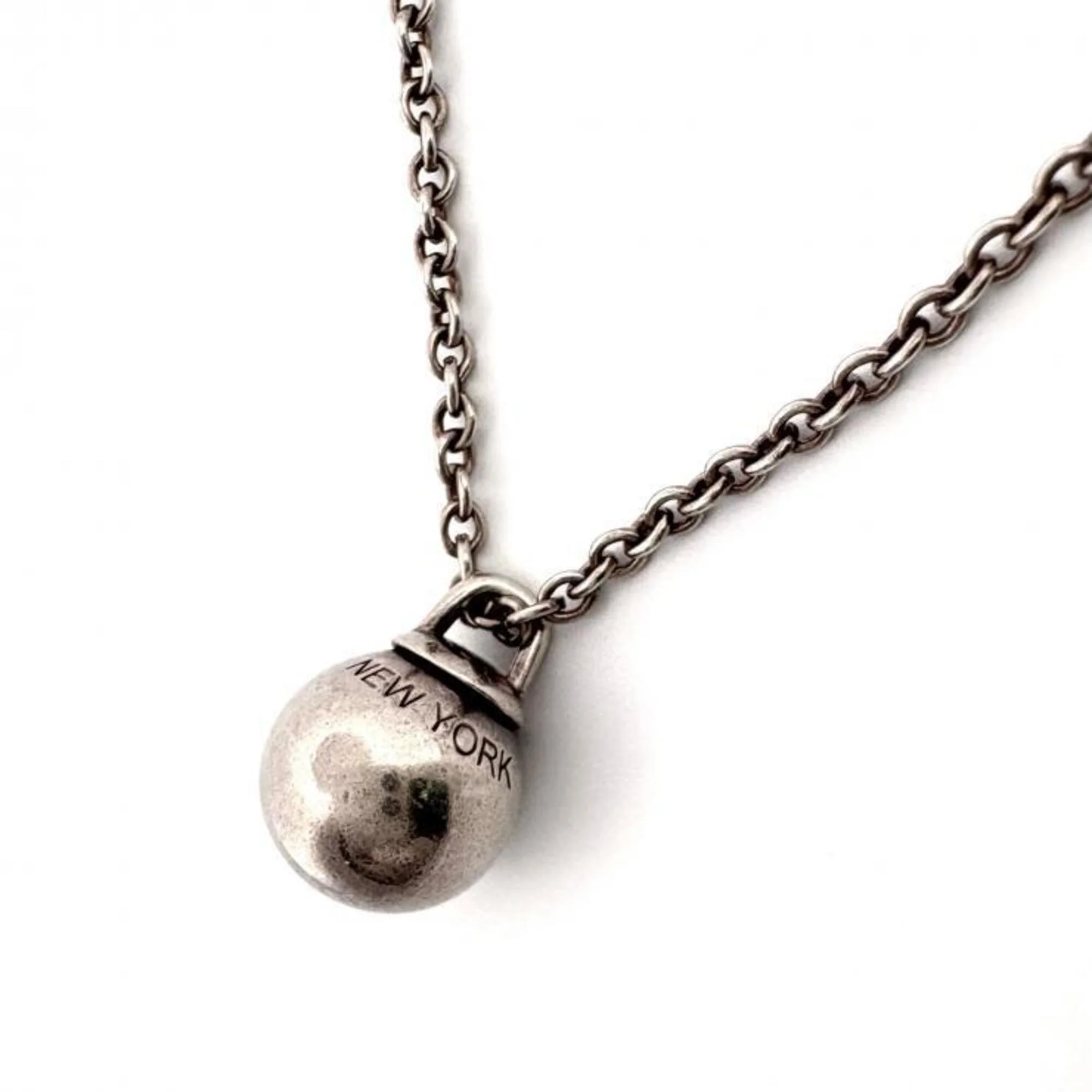 Hardware Ball Pendant Necklace Sterling Silver - Image 2