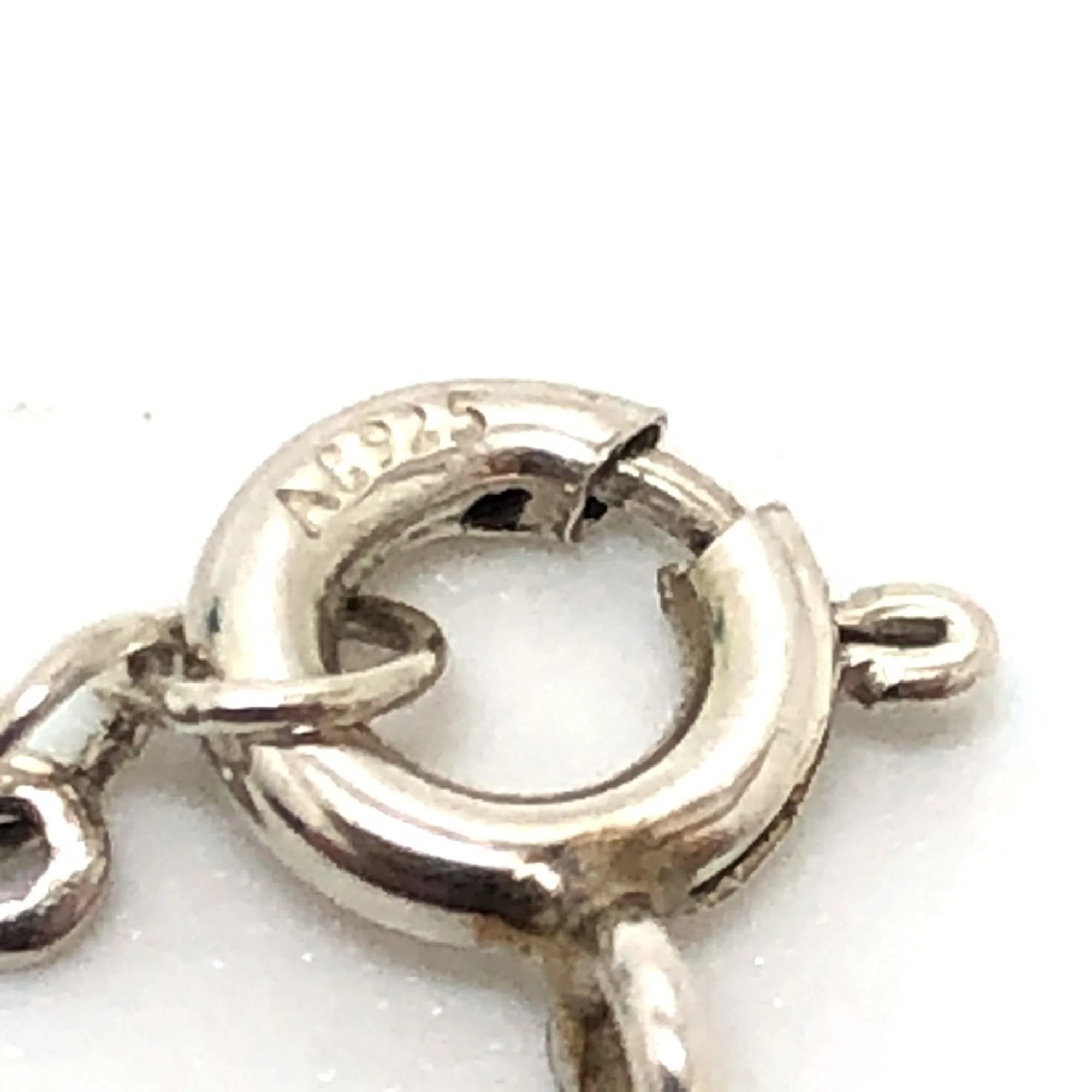 Hardware Double Link Pendant Necklace Sterling Silver - Image 6