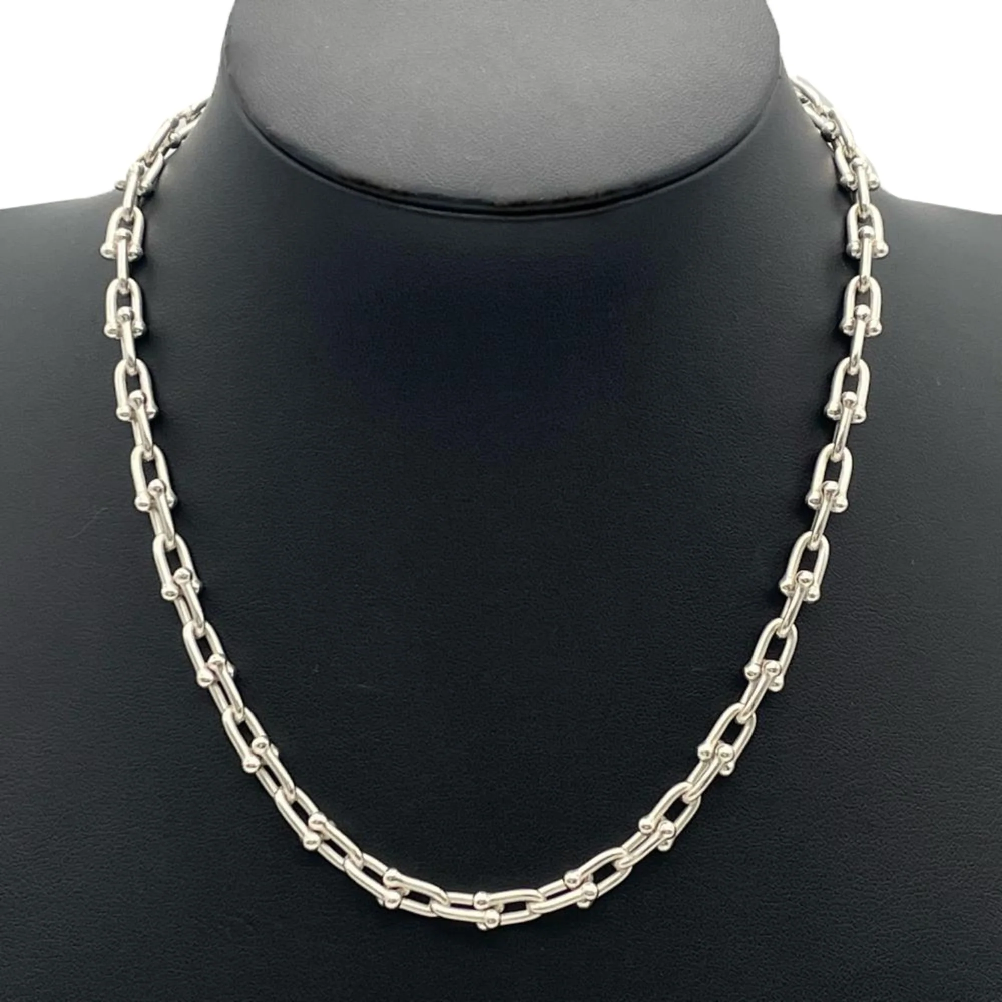 Hardware Small Link Pendant Necklace Sterling Silver