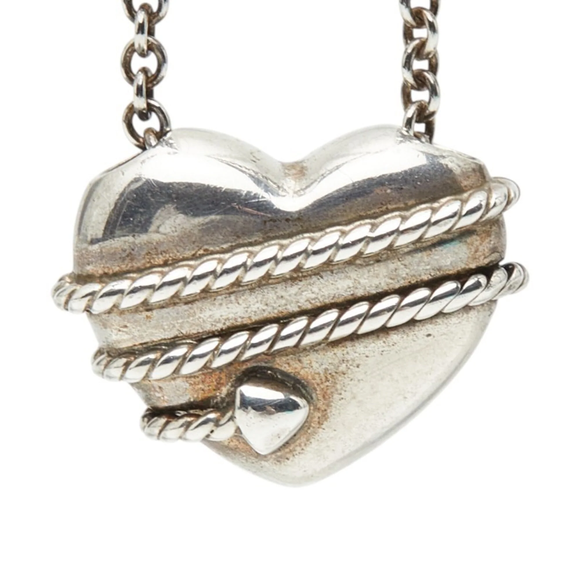 Heart Arrow Pendant Necklace Sterling Silver - Image 2