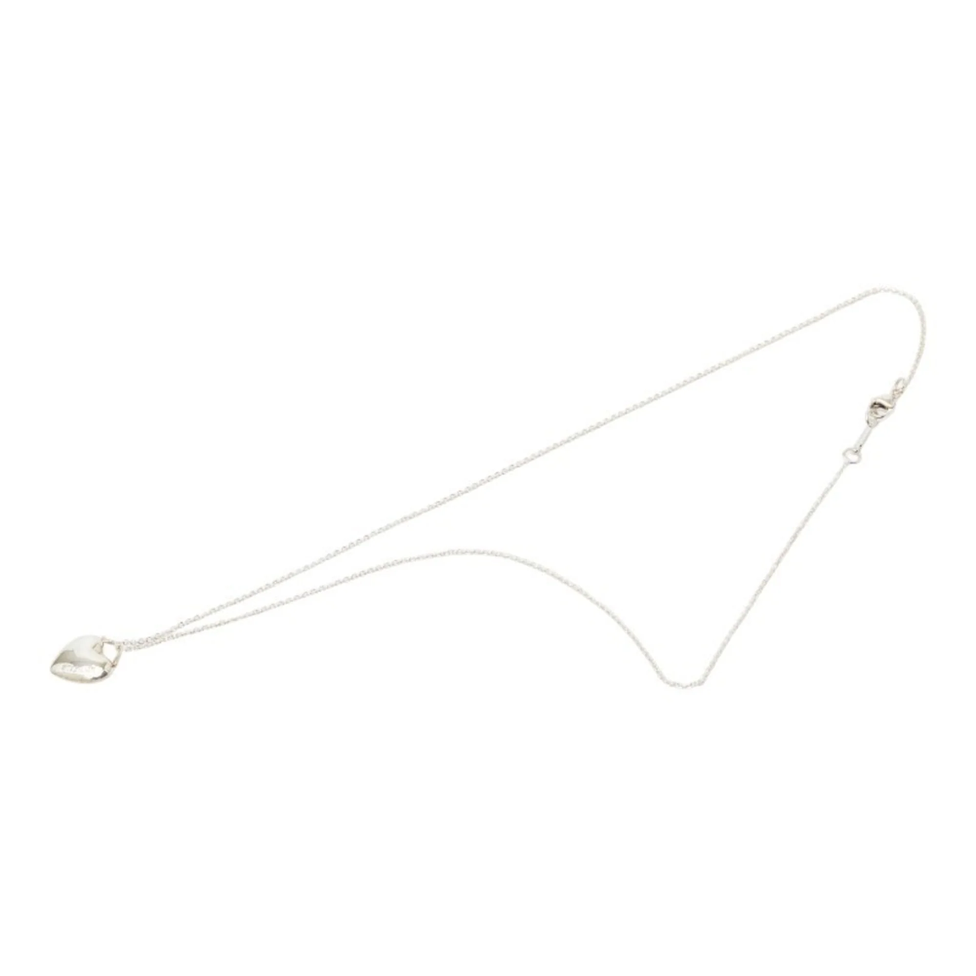 Heart Motif Pendant Necklace Sterling Silver - Image 2