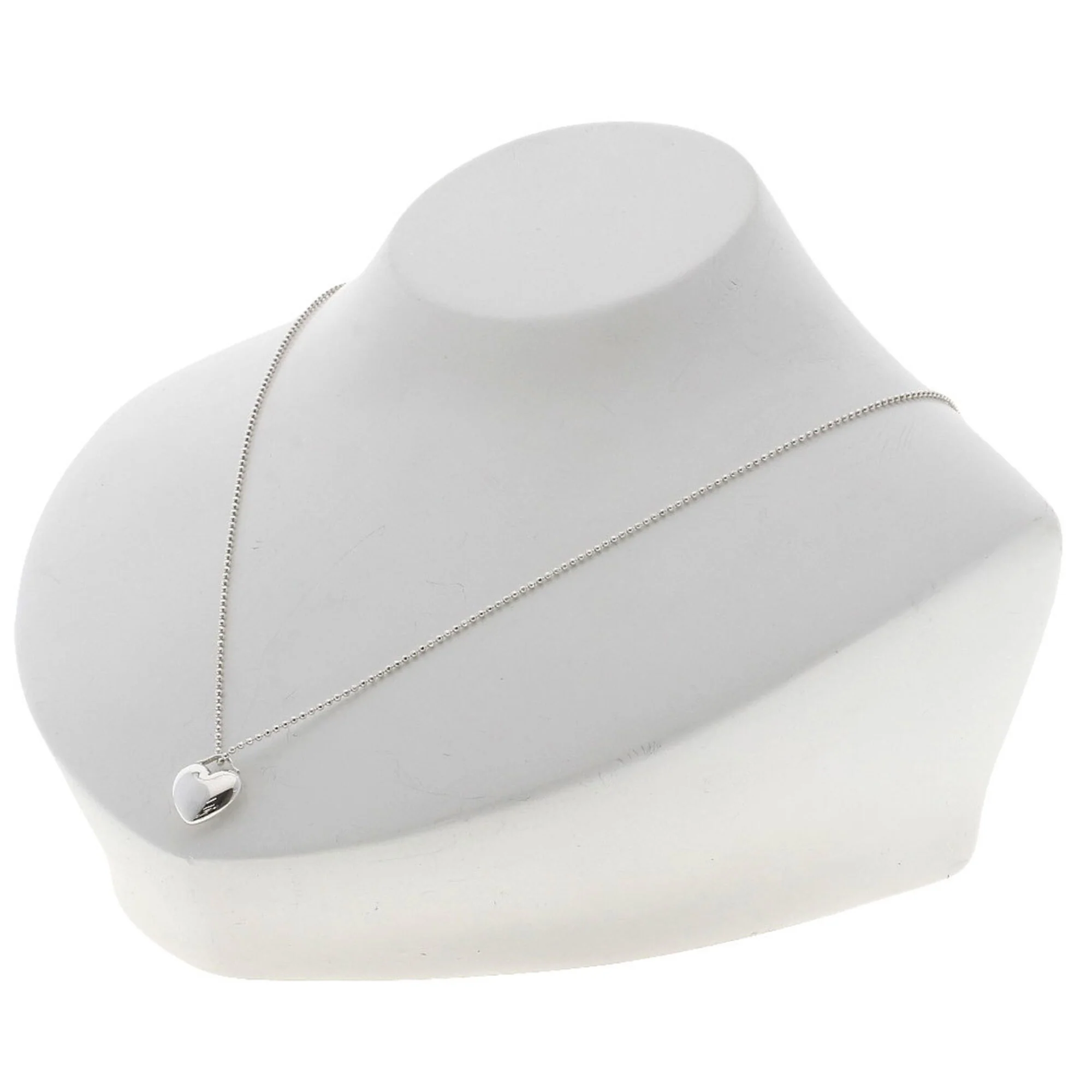 Heart Motif Pendant Necklace Sterling Silver - Image 4