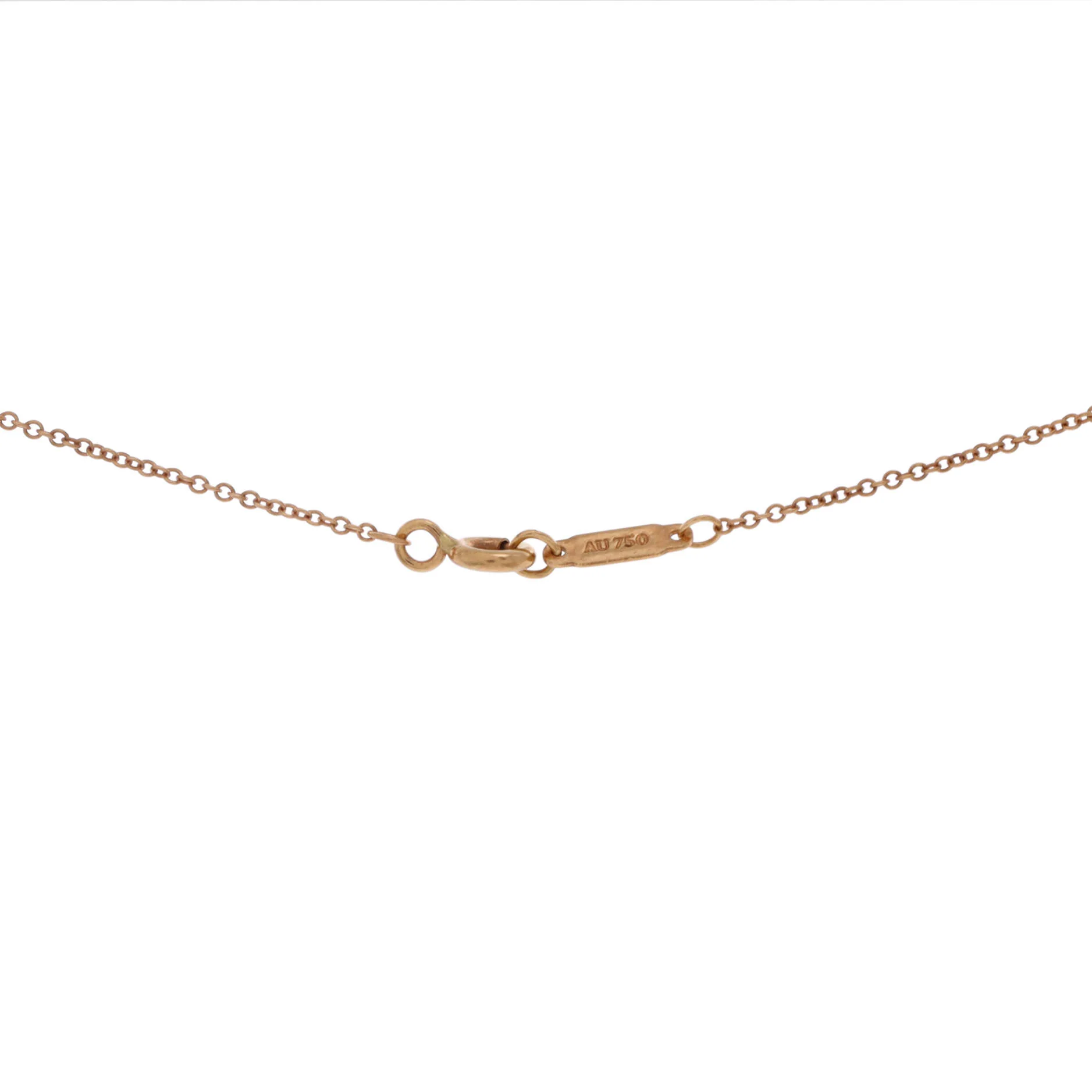 Heart Pendant Necklace 18K Rose Gold and Diamond Extra Mini - Image 4