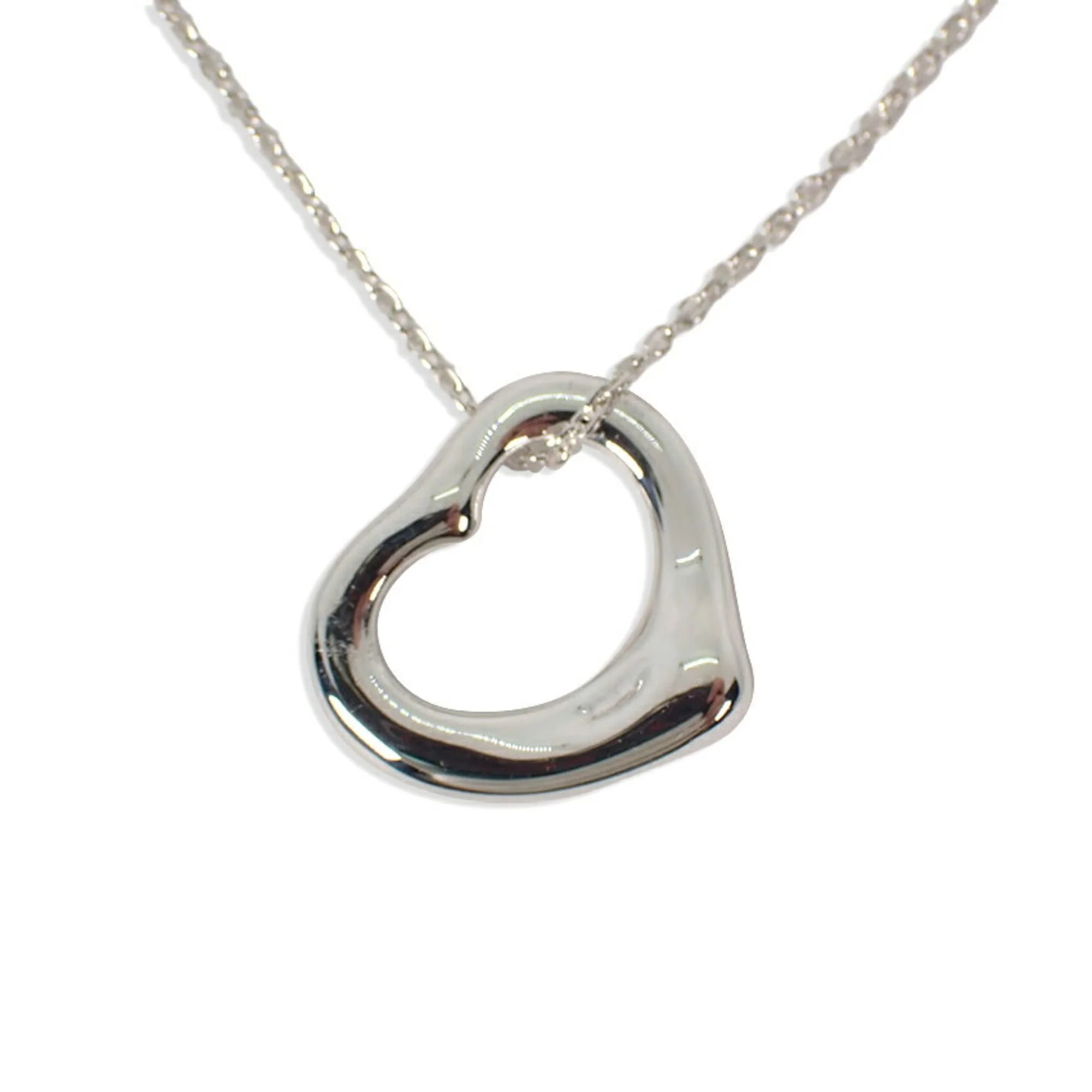 Heart Pendant Necklace Sterling Silver