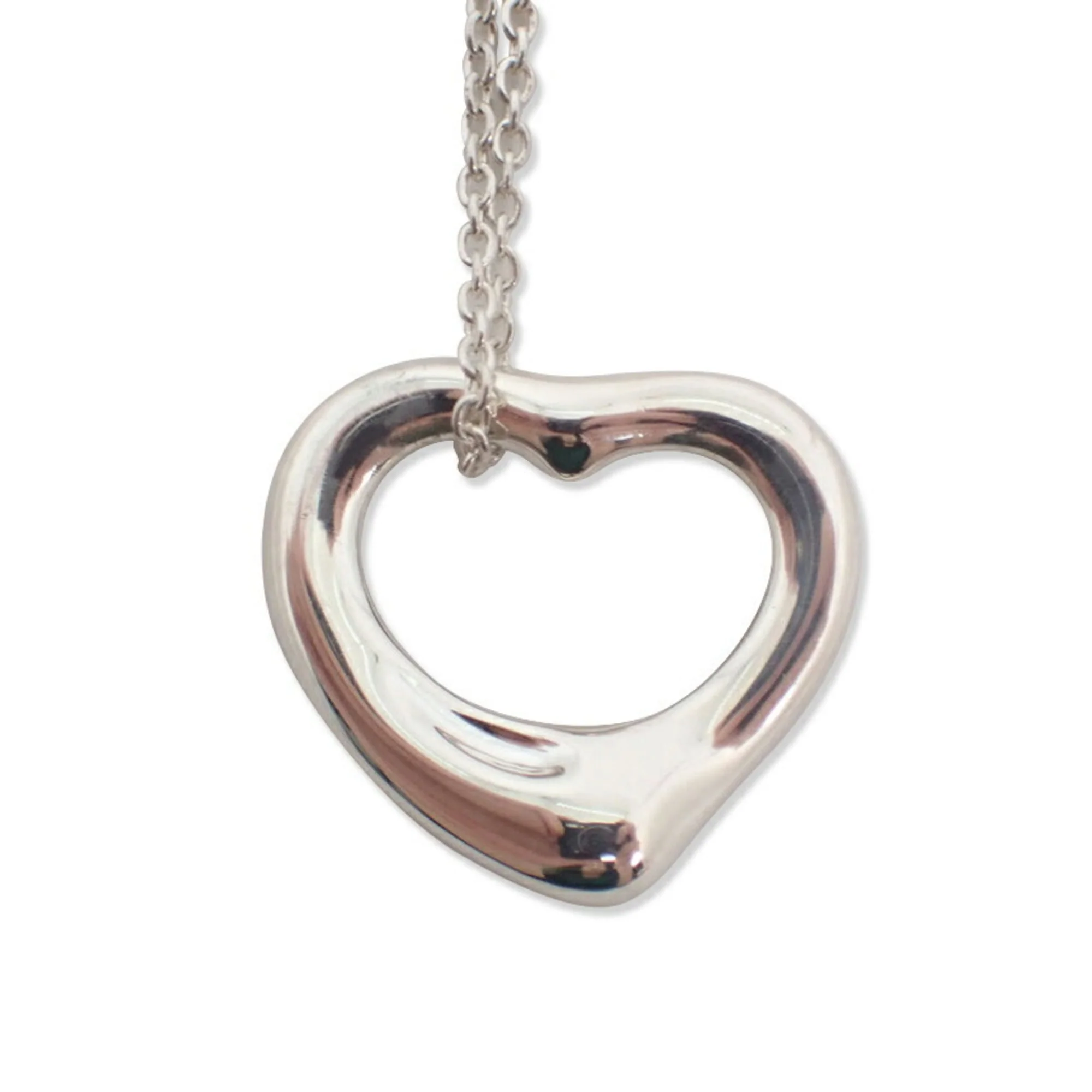 Heart Pendant Necklace Sterling Silver