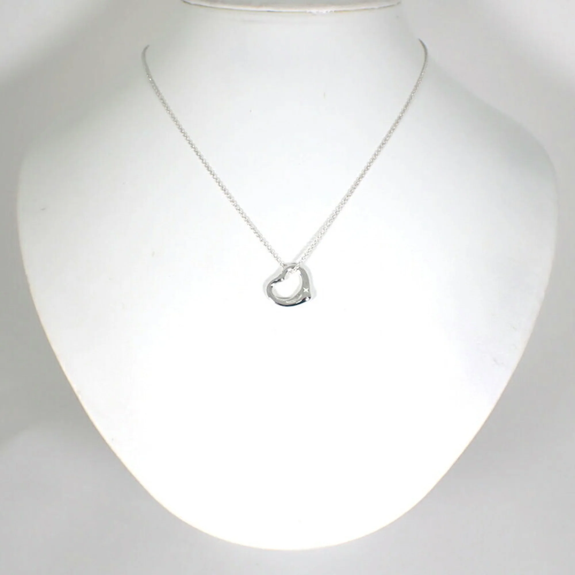 Heart Pendant Necklace Sterling Silver - Image 3
