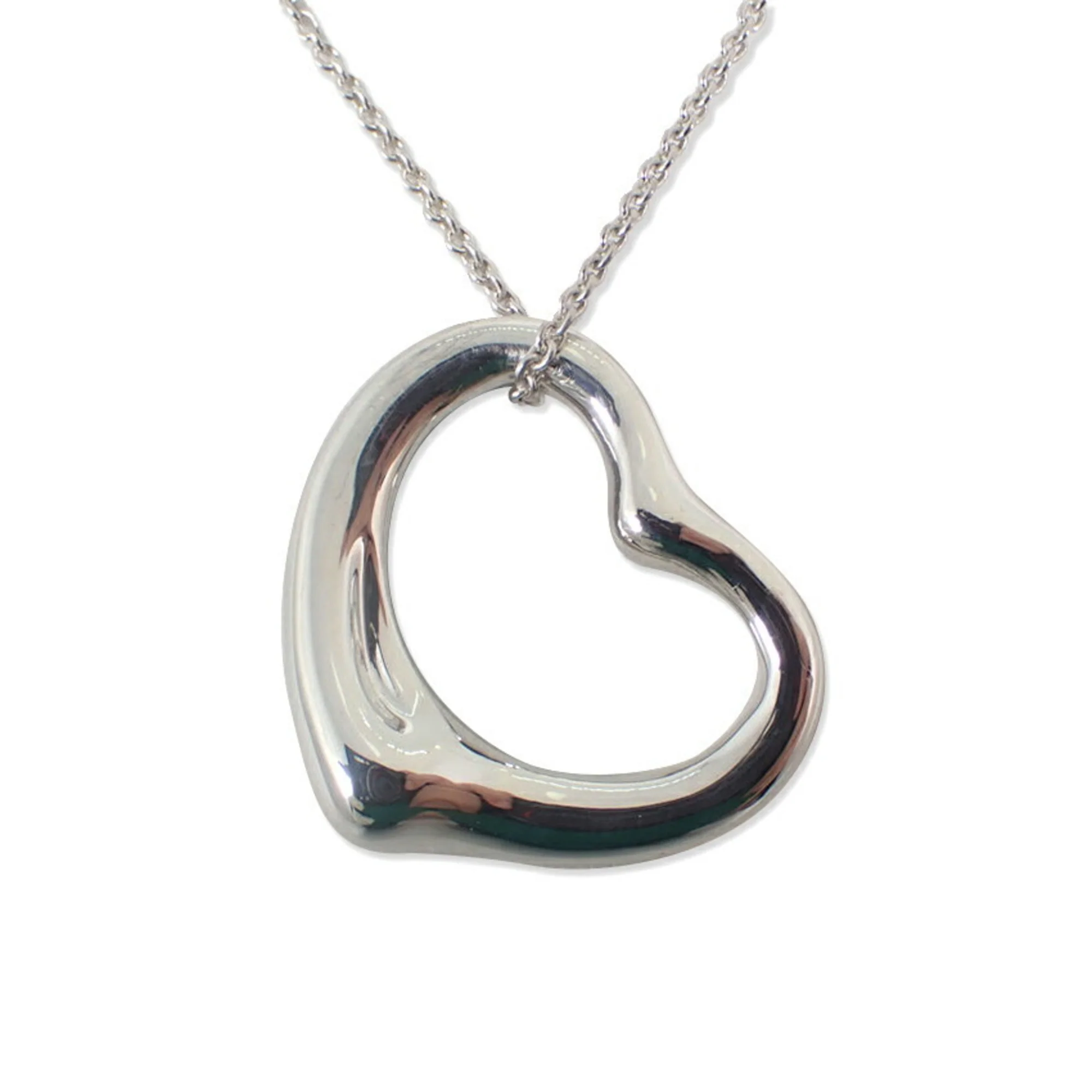 Heart Pendant Necklace Sterling Silver