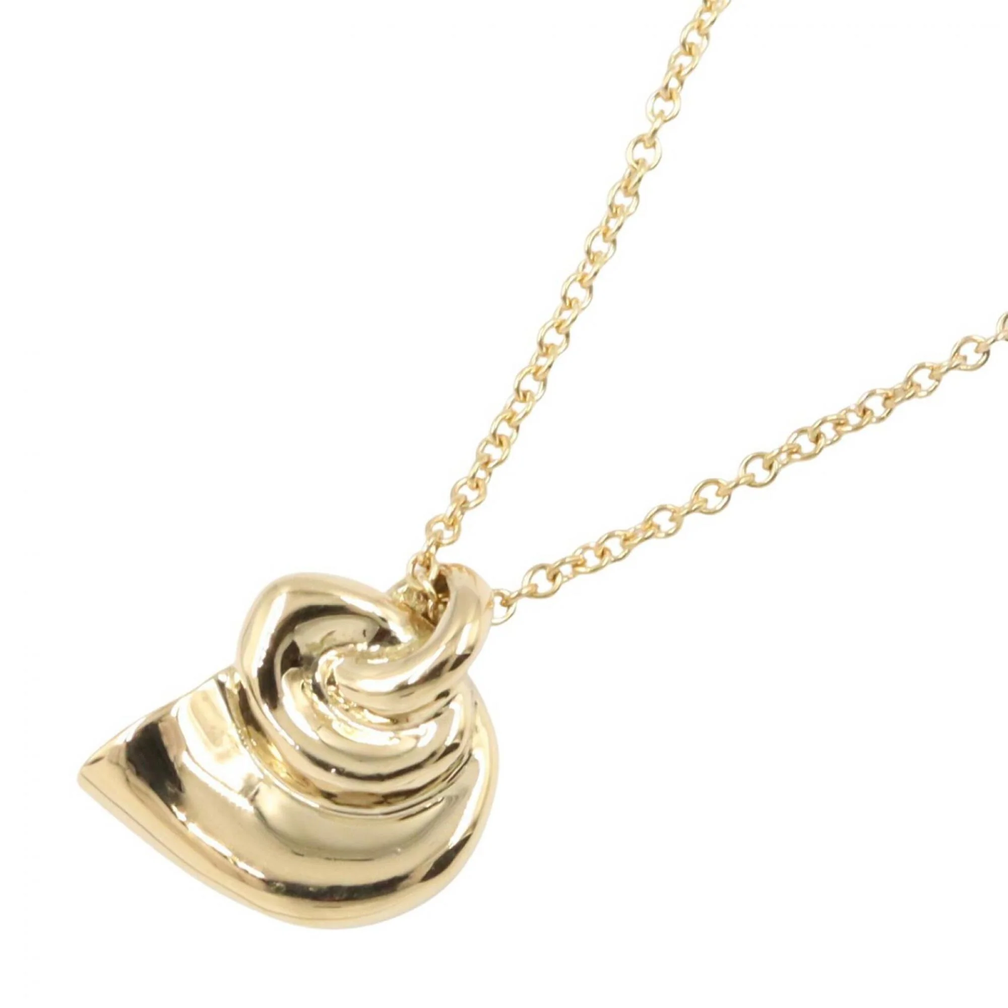 Horn Pendant Necklace 18K Yellow Gold