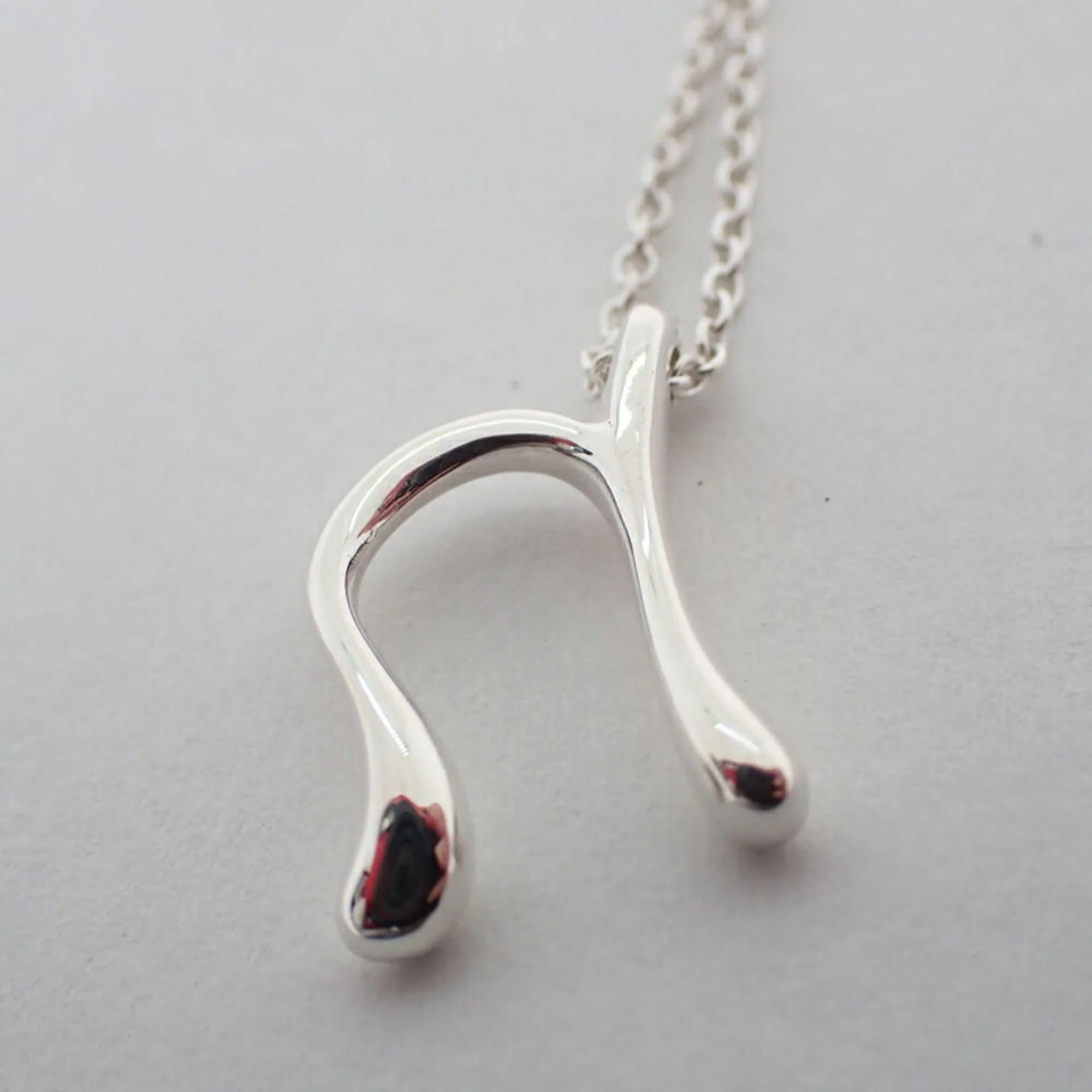 Initial N Pendant Necklace Sterling Silver - Image 9