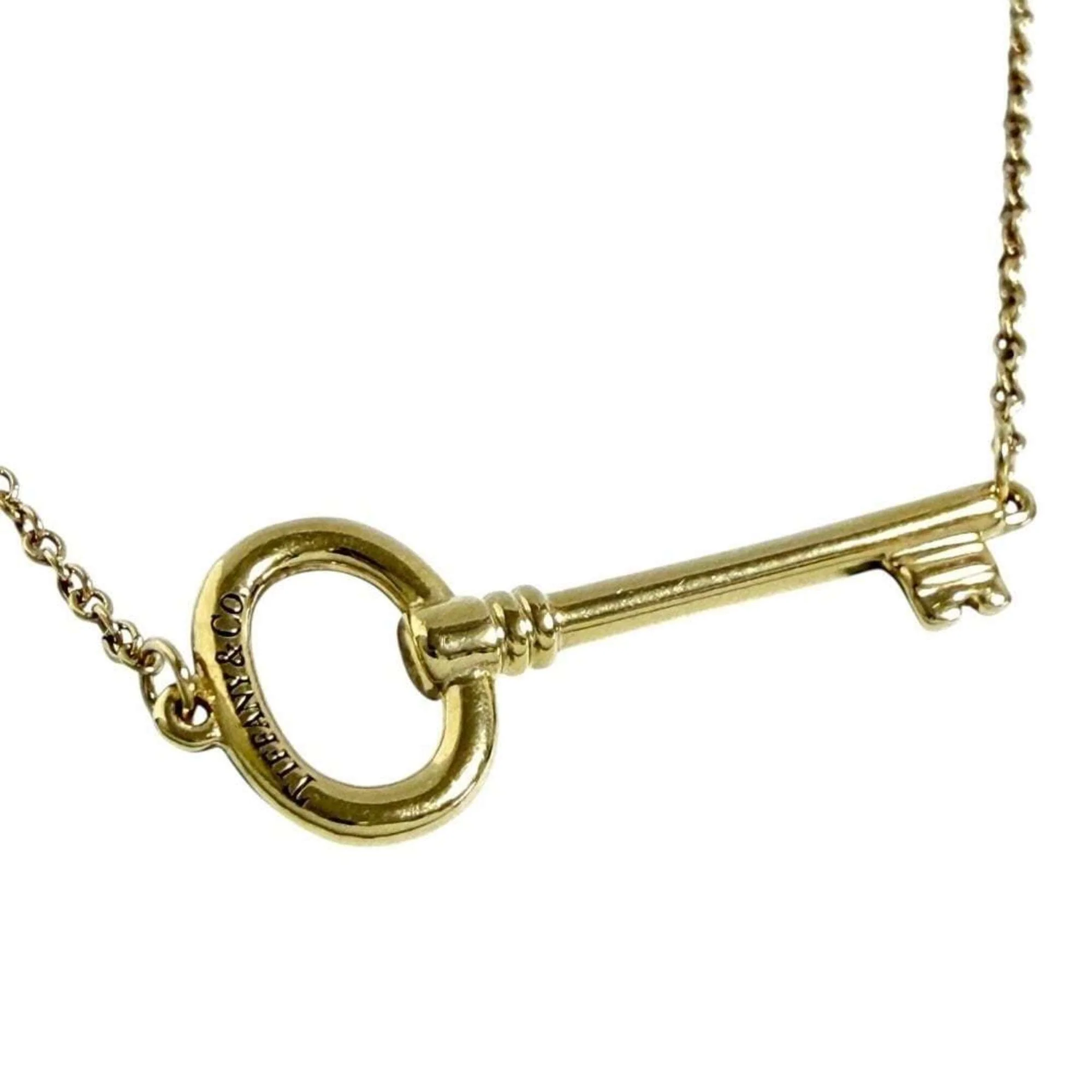 Key Pendant Necklace 18K Yellow Gold