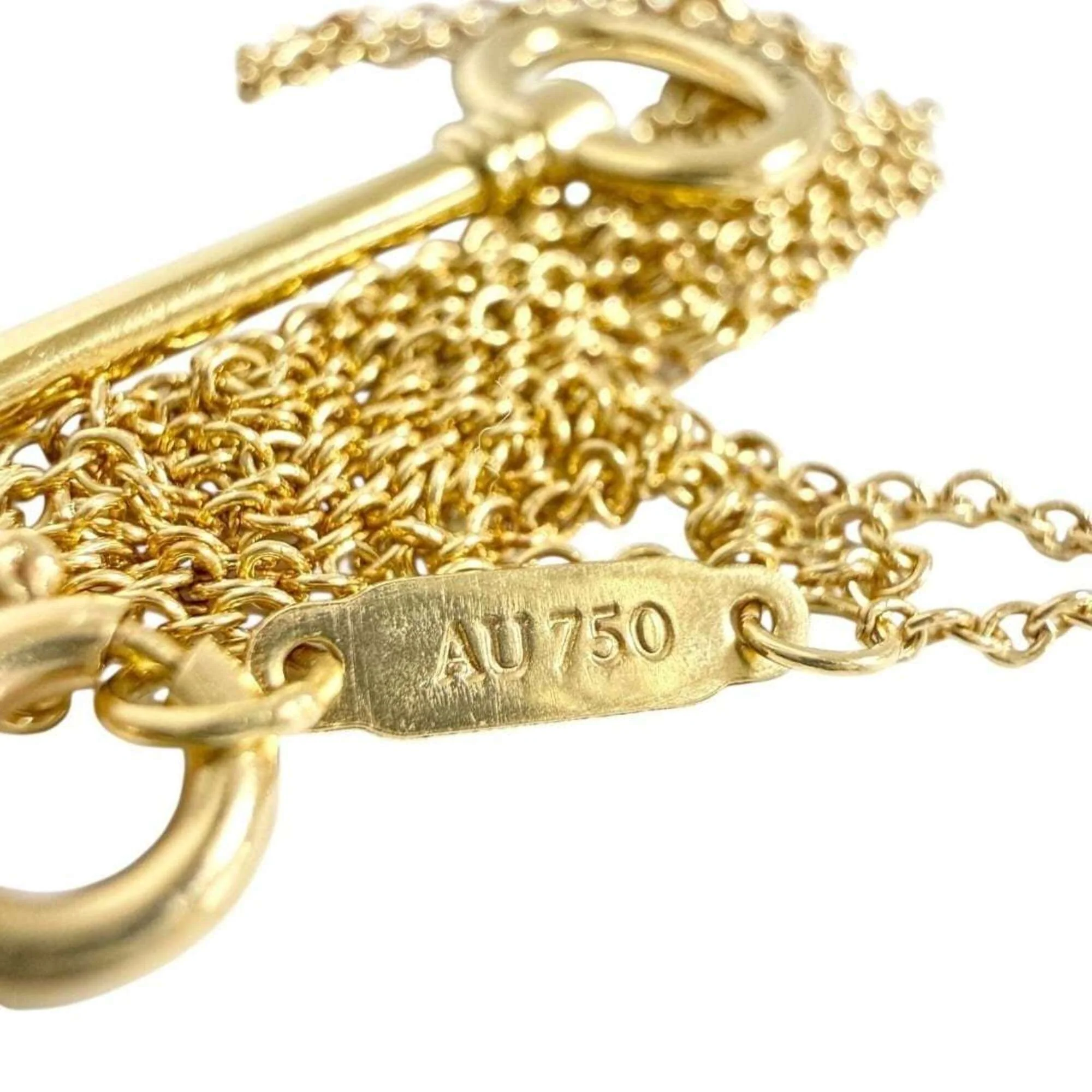 Key Pendant Necklace 18K Yellow Gold - Image 8