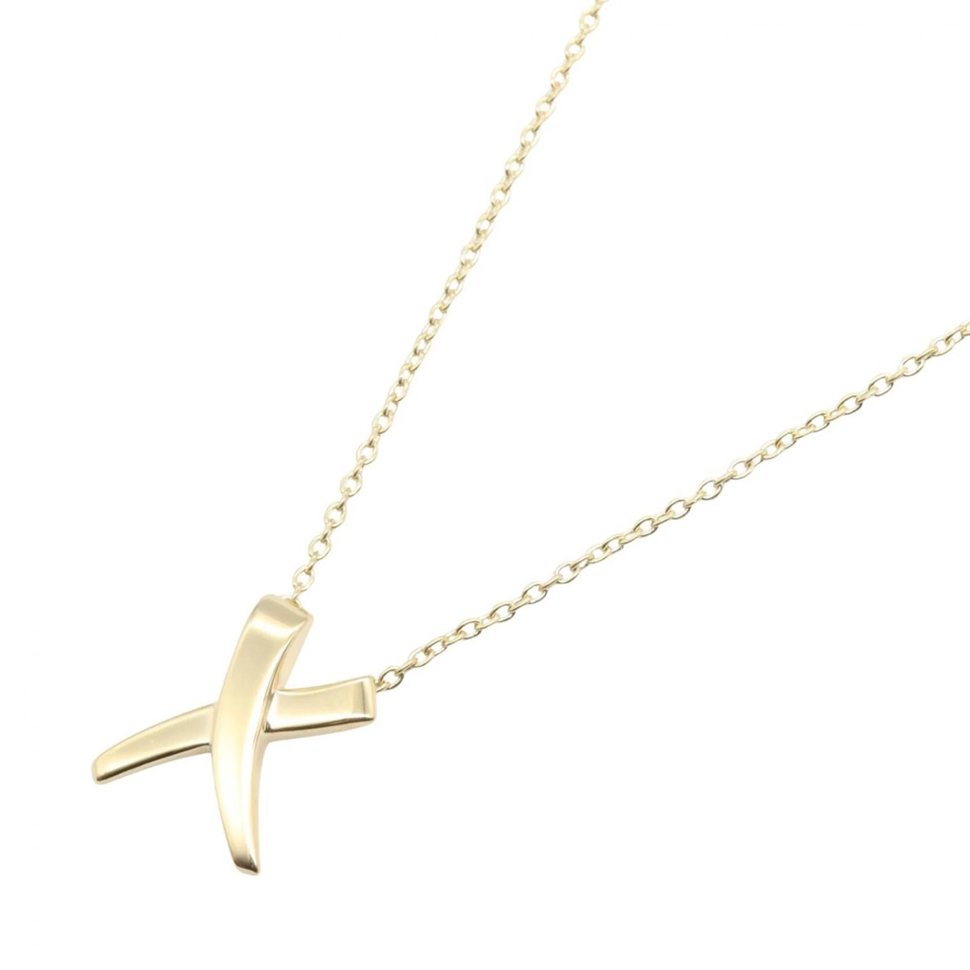 Kiss Pendant Necklace 18K Yellow Gold