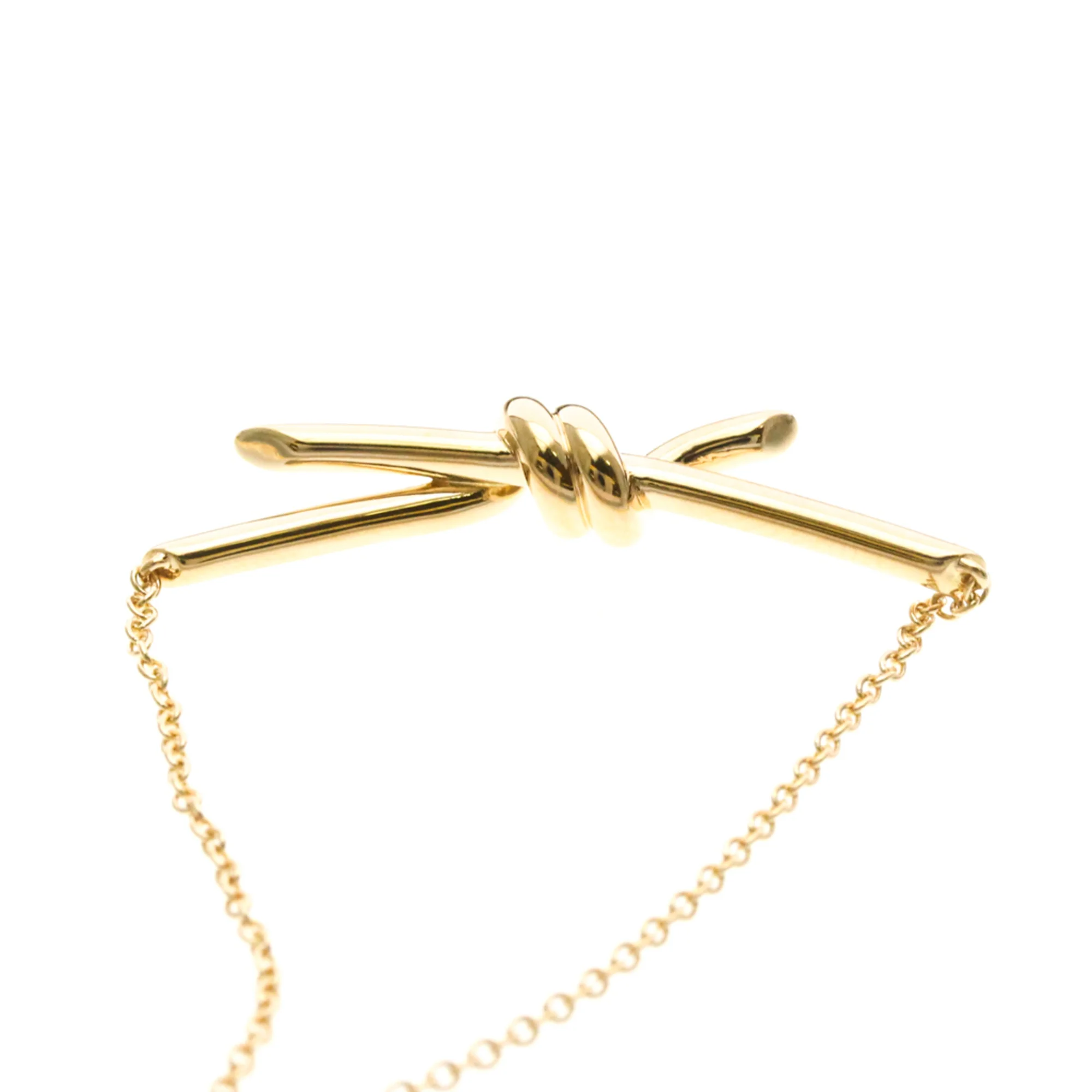 Knot Pendant Necklace 18K Rose Gold - Image 6