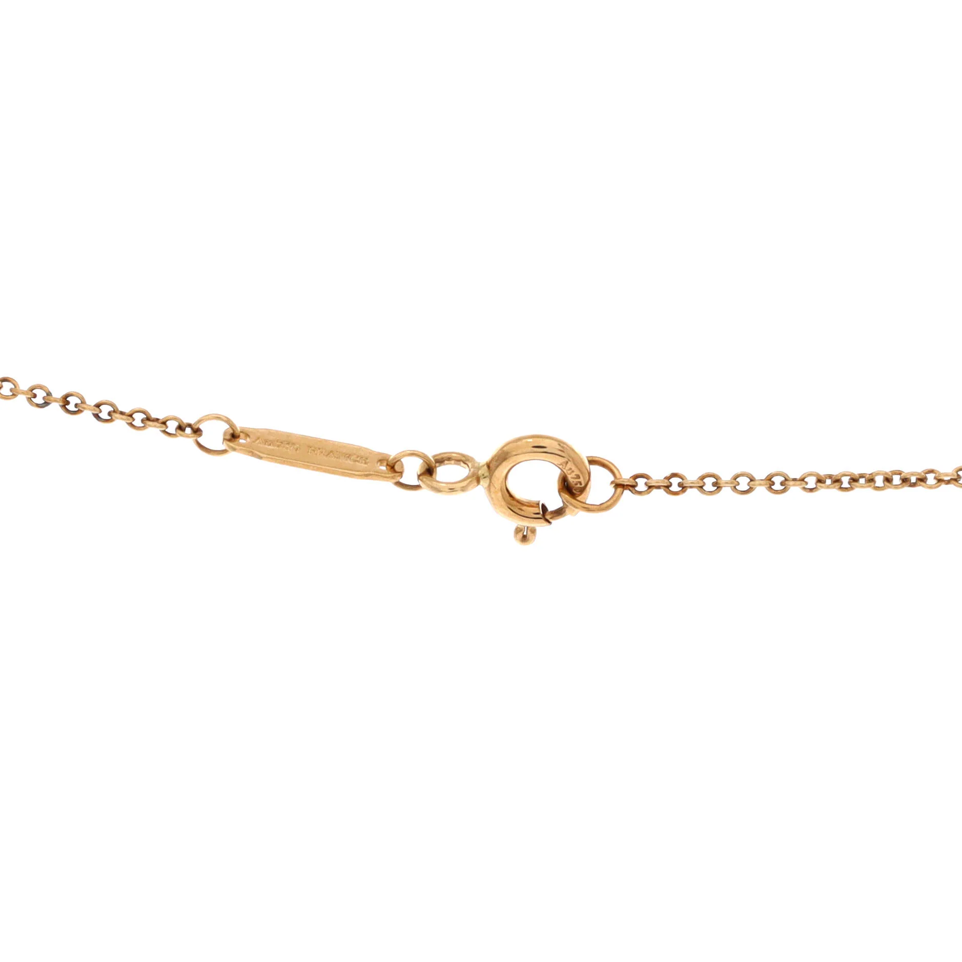 Knot Pendant Necklace 18K Yellow Gold with Diamonds Small - Image 4