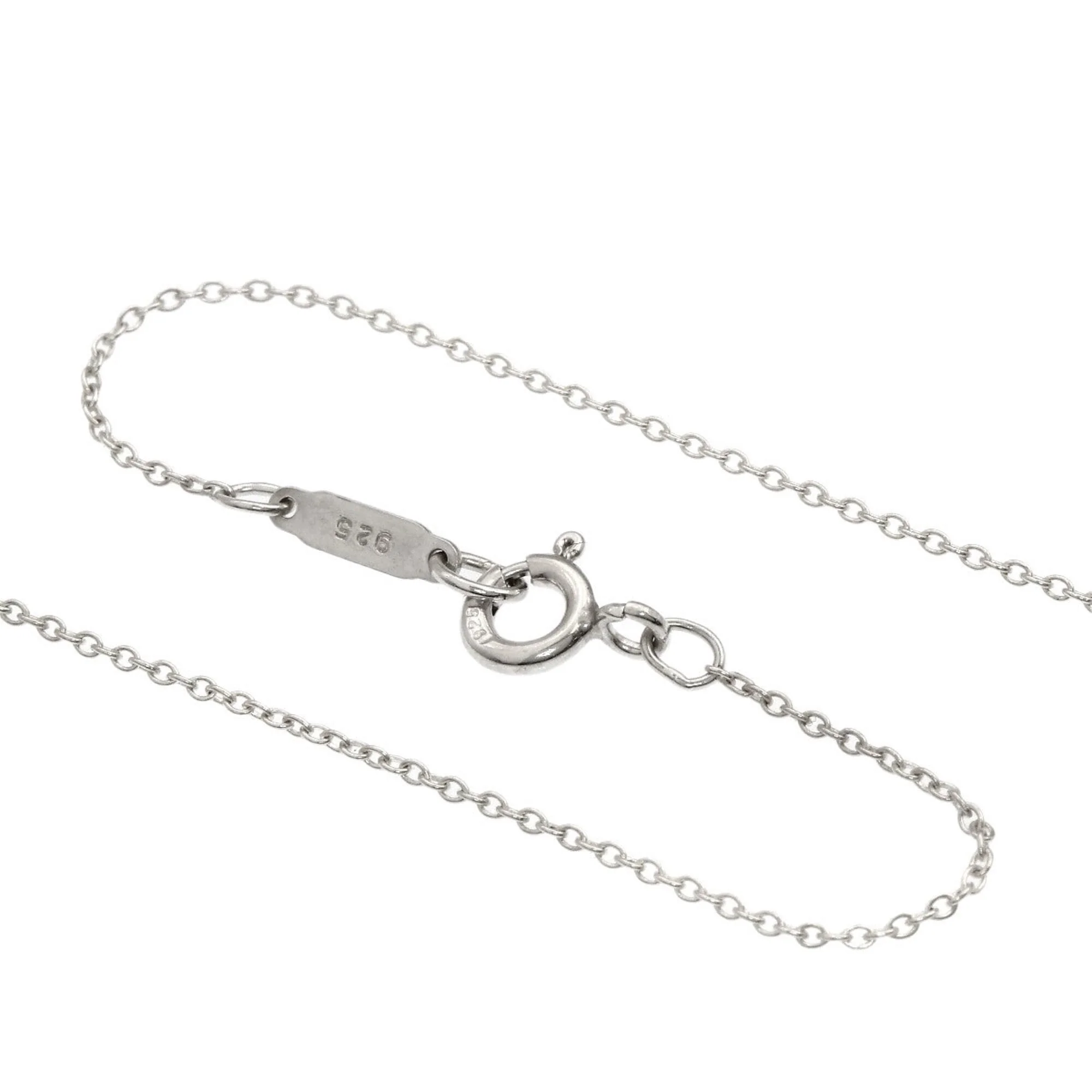 Leaf Motif Pendant Necklace Sterling Silver - Image 3
