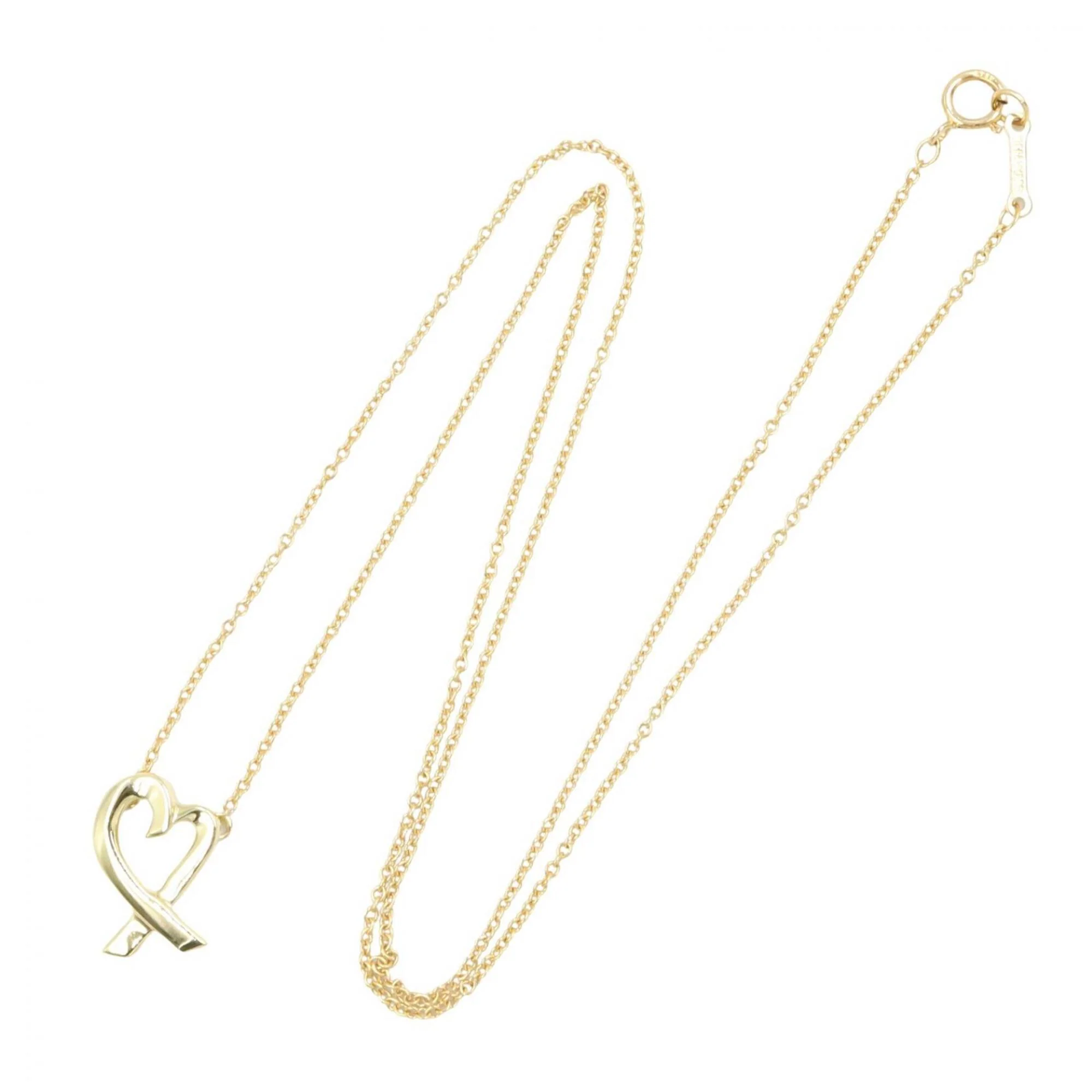 Loving Heart Pendant Necklace 18K Yellow Gold - Image 2