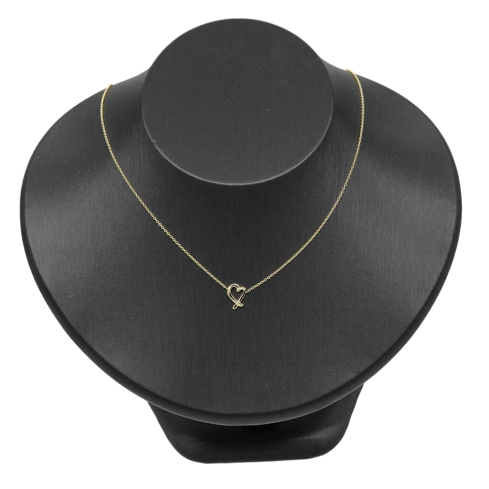 Loving Heart Pendant Necklace 18K Yellow Gold - Image 2