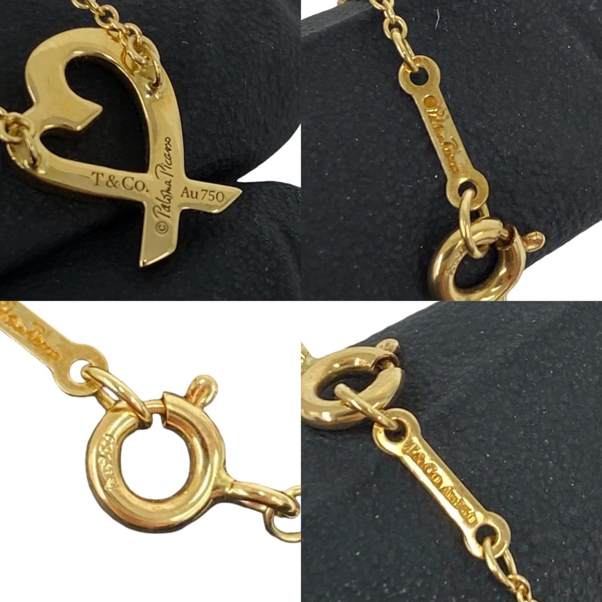 Loving Heart Pendant Necklace 18K Yellow Gold - Image 3