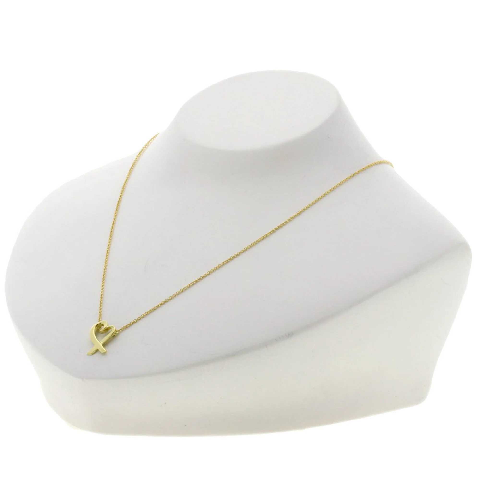 Loving Heart Pendant Necklace 18K Yellow Gold - Image 4