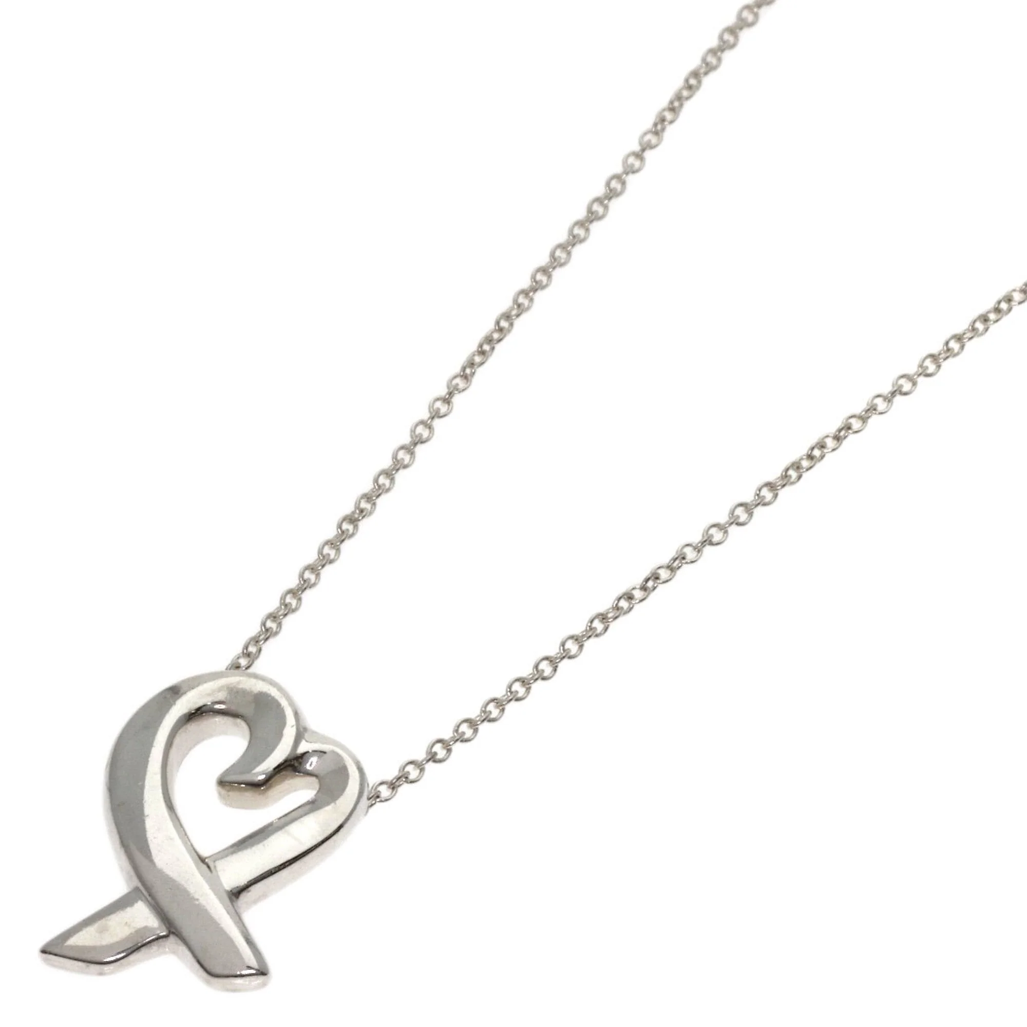 Loving Heart Pendant Necklace Sterling Silver