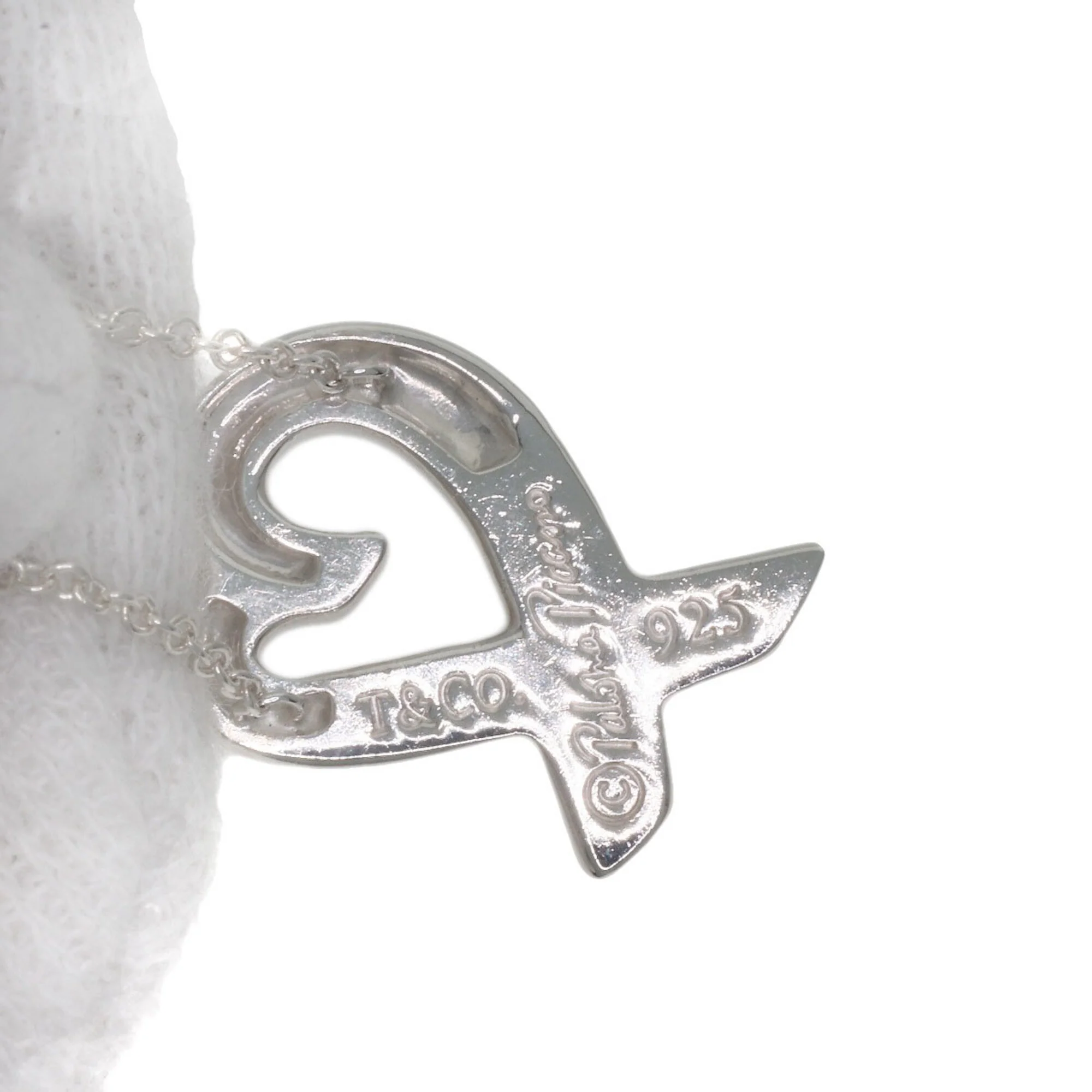 Loving Heart Pendant Necklace Sterling Silver - Image 5