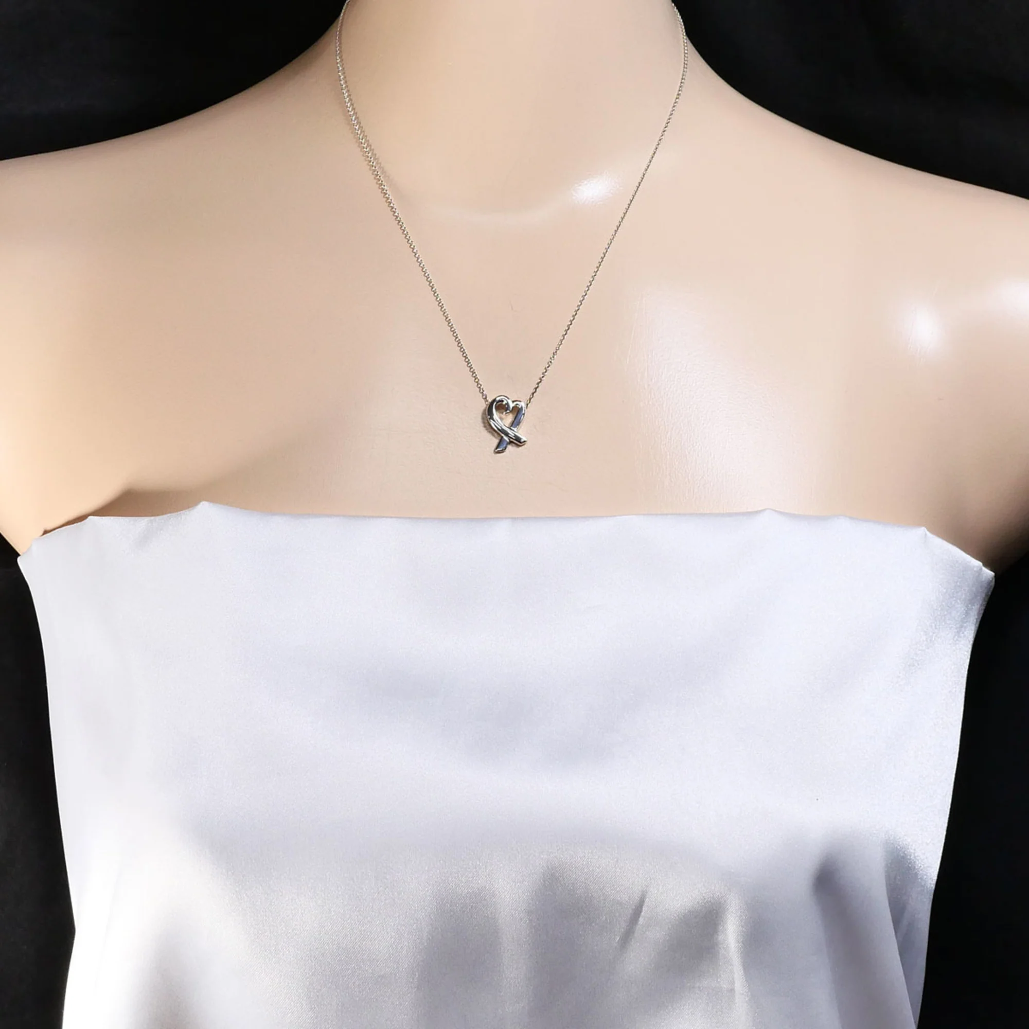 Loving Heart Pendant Necklace Sterling Silver - Image 6