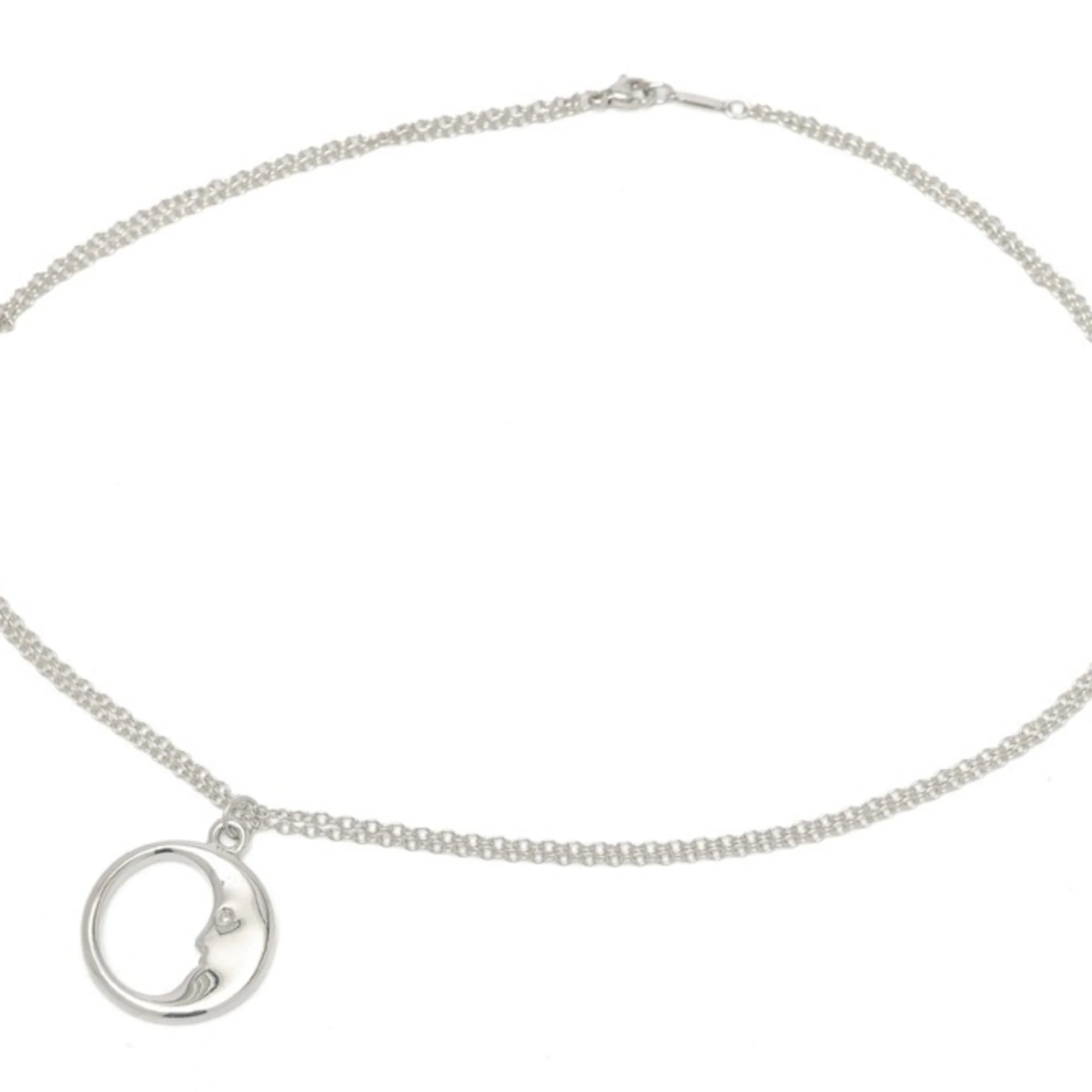 Man in the Moon Pendant Necklace Sterling Silver - Image 4