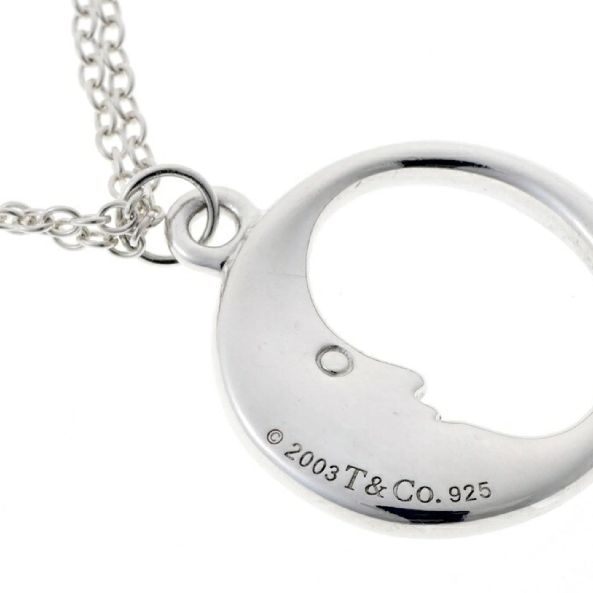 Man in the Moon Pendant Necklace Sterling Silver - Image 6