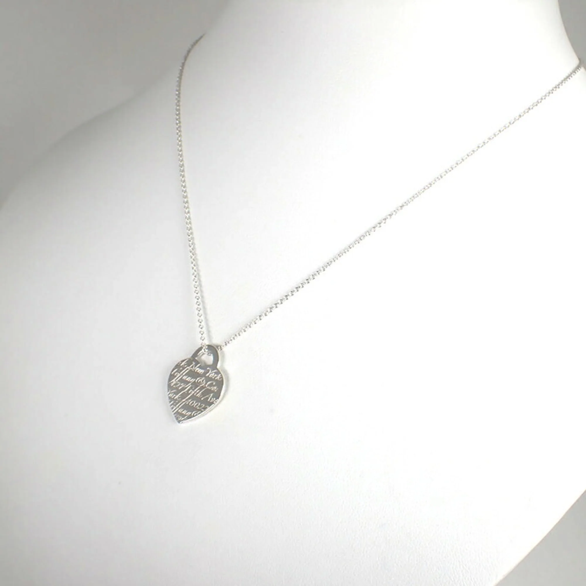 Notes Heart Pendant Necklace Sterling Silver - Image 4