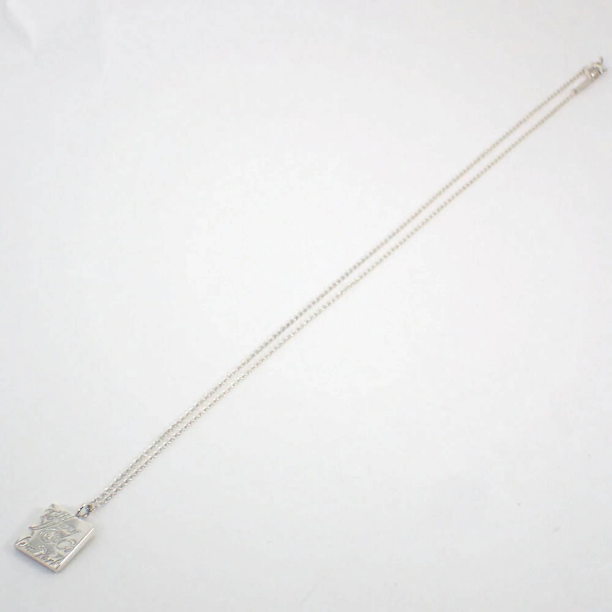 Notes Square Pendant Necklace Sterling Silver - Image 6