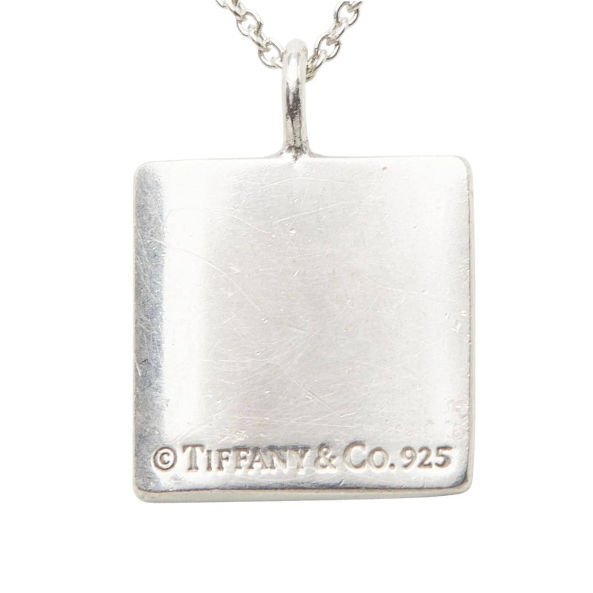 Notes Square Pendant Necklace Sterling Silver - Image 3