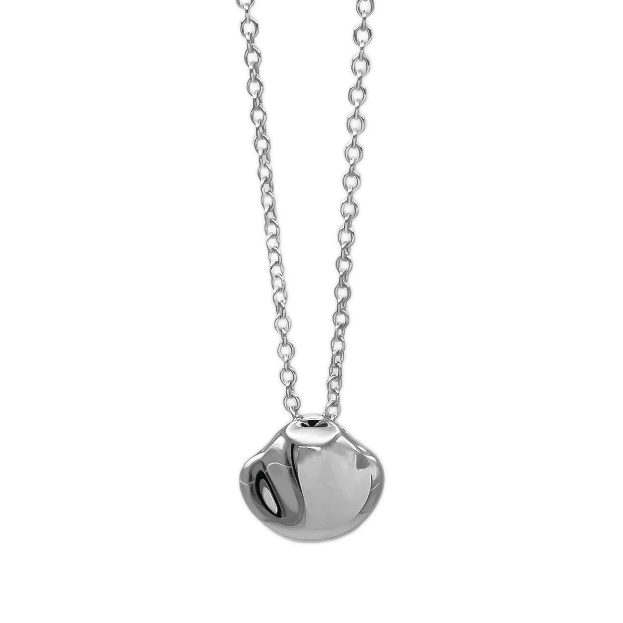 Nugget Pendant Necklace Sterling Silver