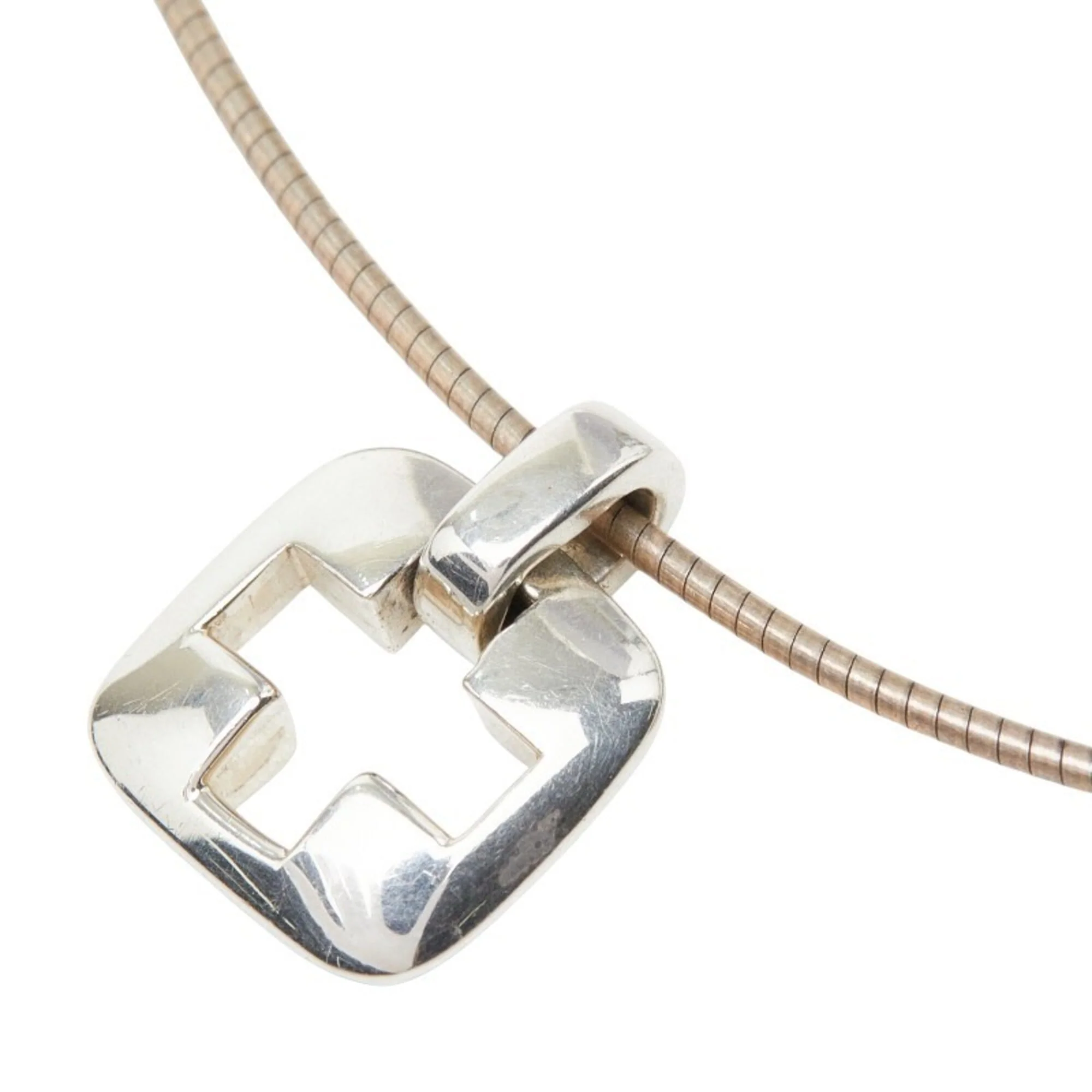 Open Cross Pendant Necklace Sterling Silver