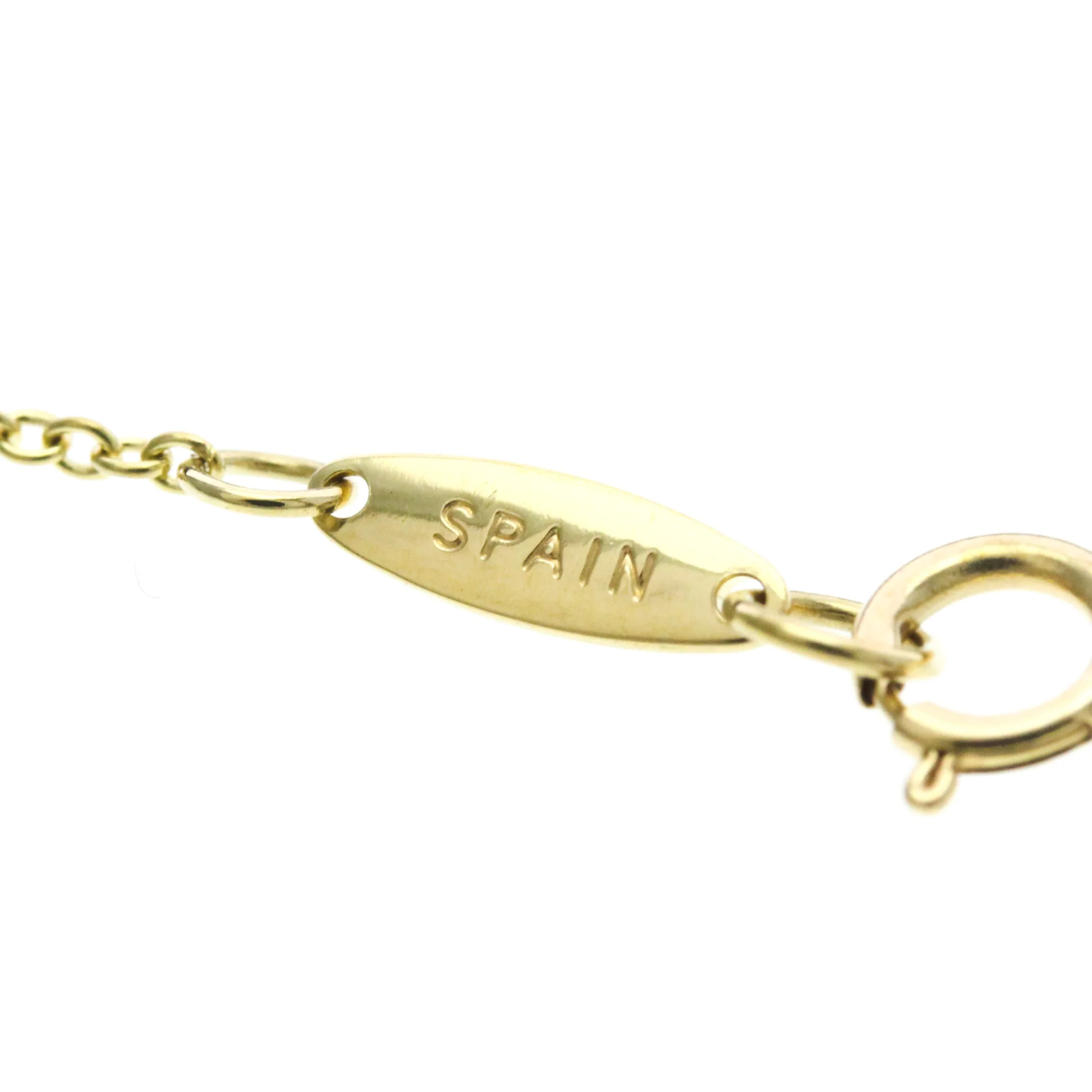 Open Heart Pendant Necklace 18K Yellow Gold 10.8mm - Image 9