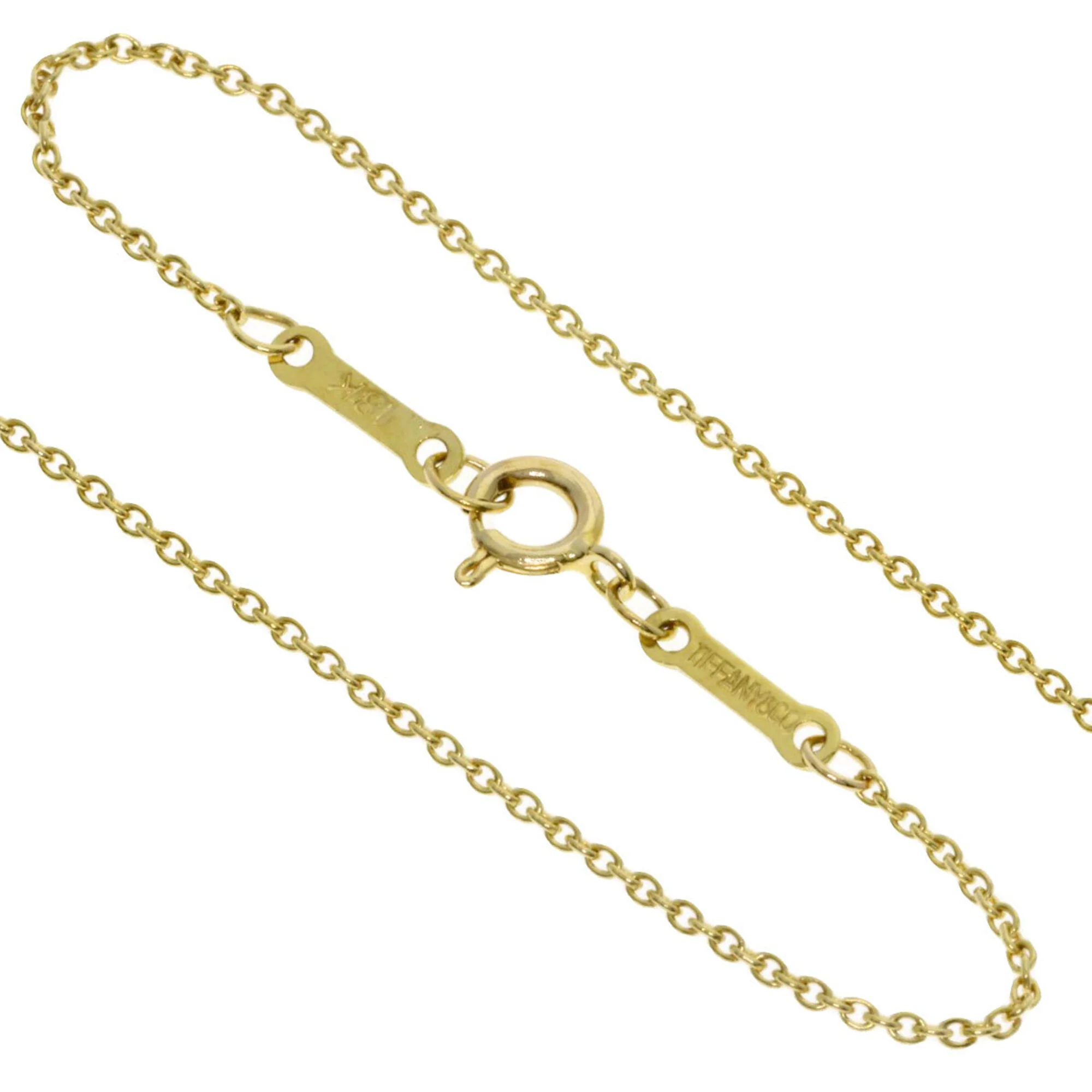 Open Heart Pendant Necklace 18K Yellow Gold 12.3mm - Image 3