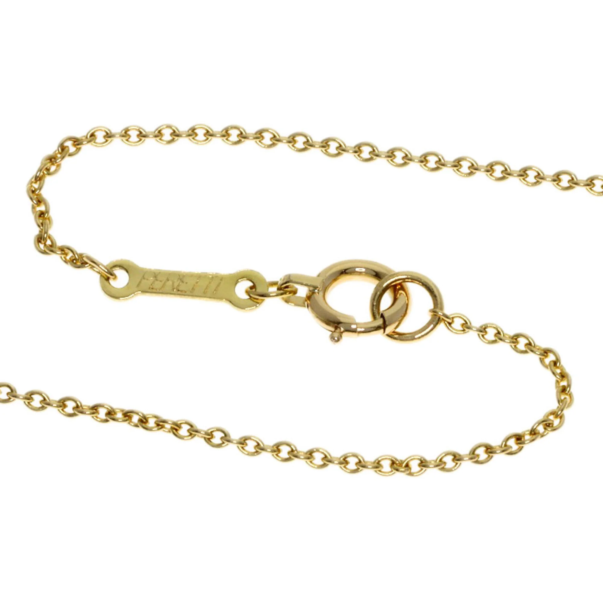Open Heart Pendant Necklace 18K Yellow Gold - Image 3