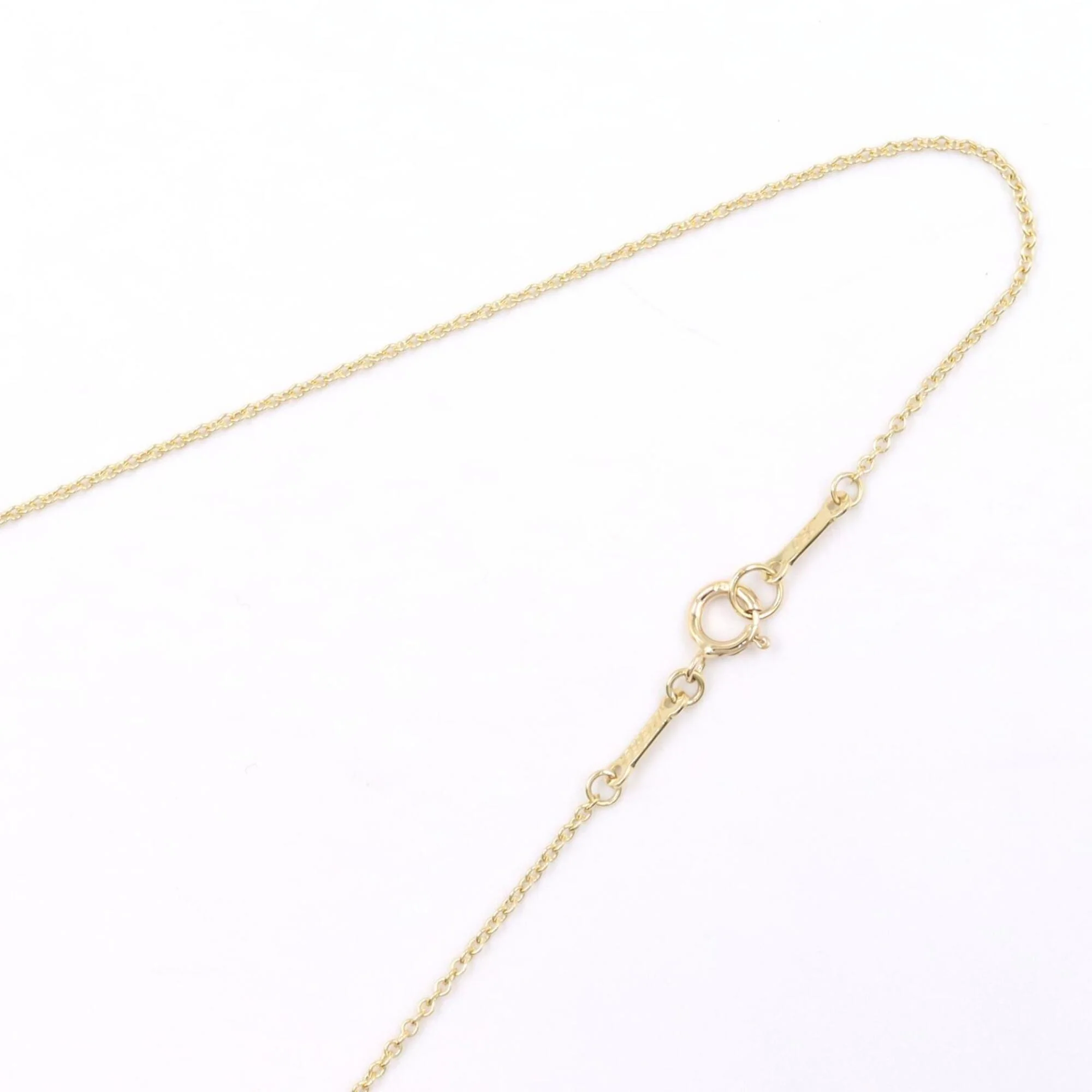 Open Heart Pendant Necklace 18K Yellow Gold 14mm - Image 6