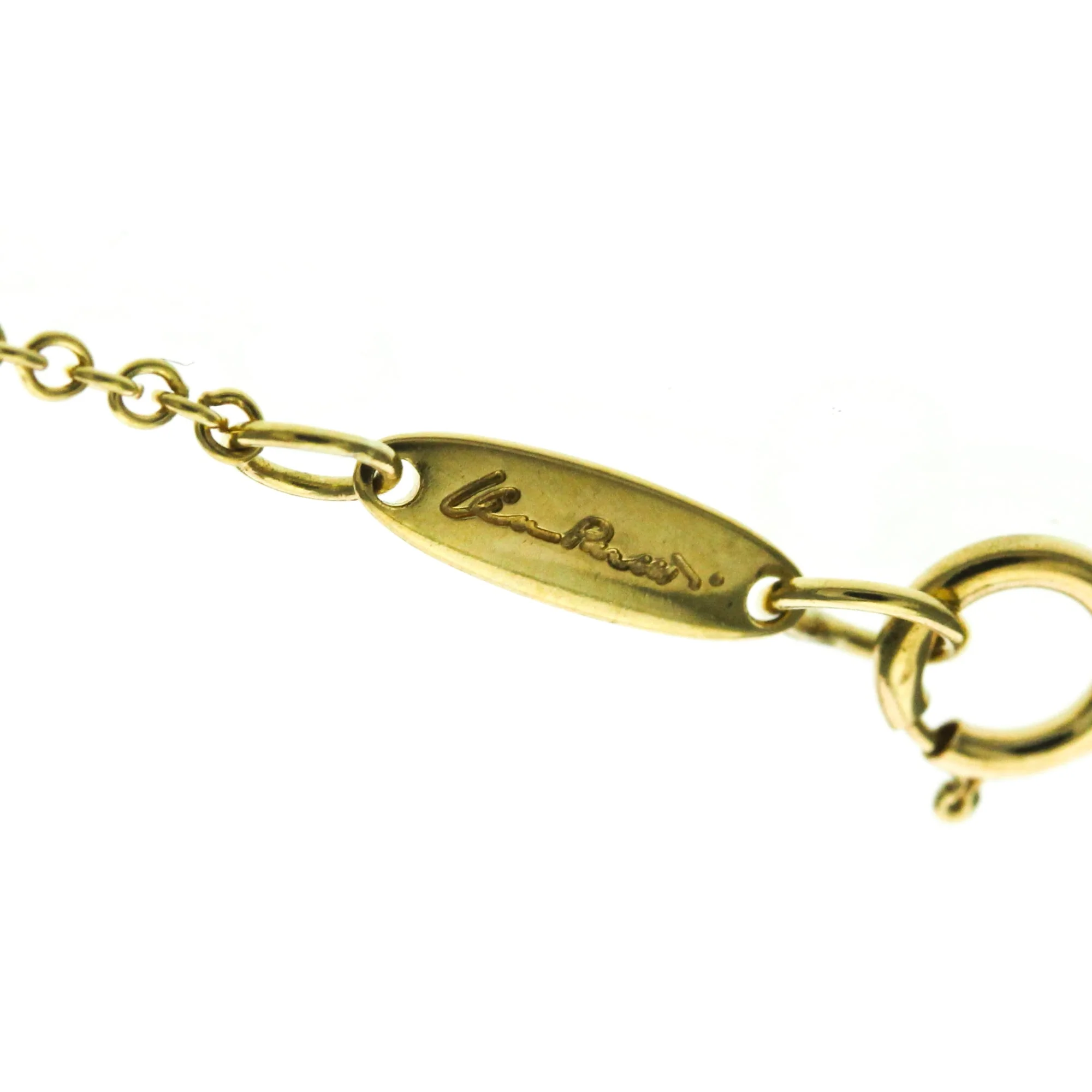 Open Heart Pendant Necklace 18K Yellow Gold 15.8mm - Image 8